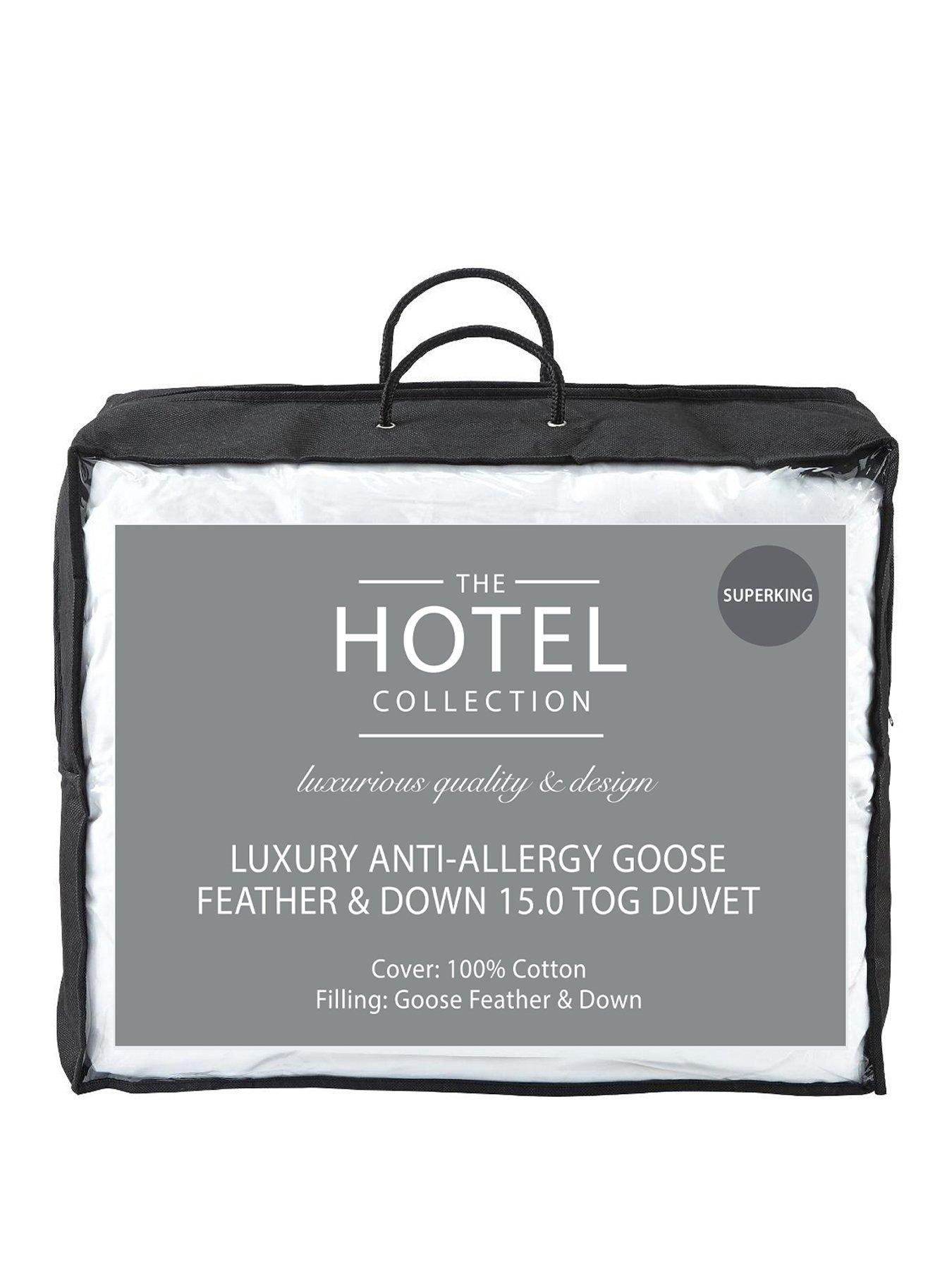 Linea Luxury Hotel Collection White Feather & Down Duvet 13.5 Tog Super King. 