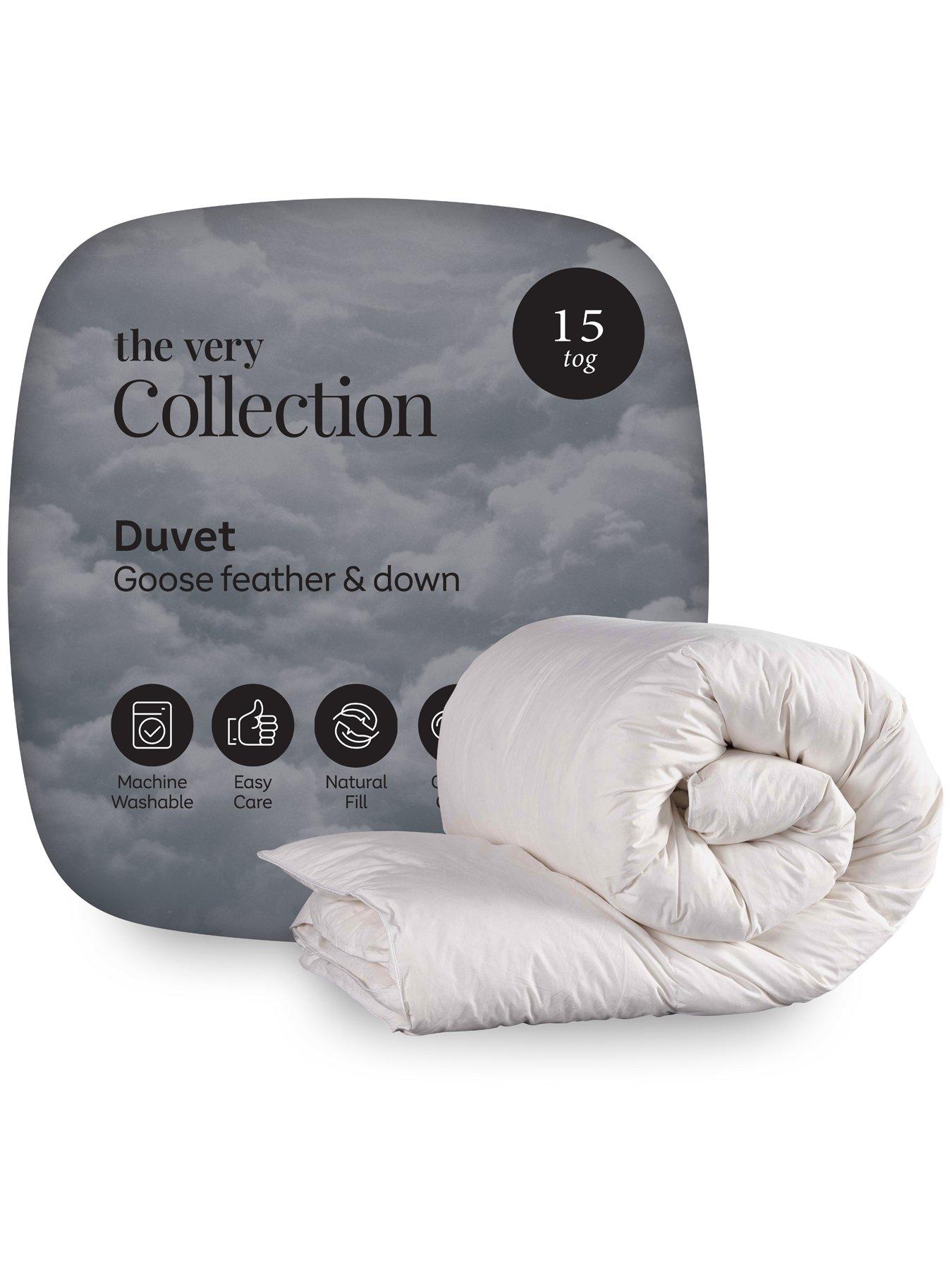The Very Collection Luxury Anti Allergy Goose Feather  &  Down 15 Tog Duvet