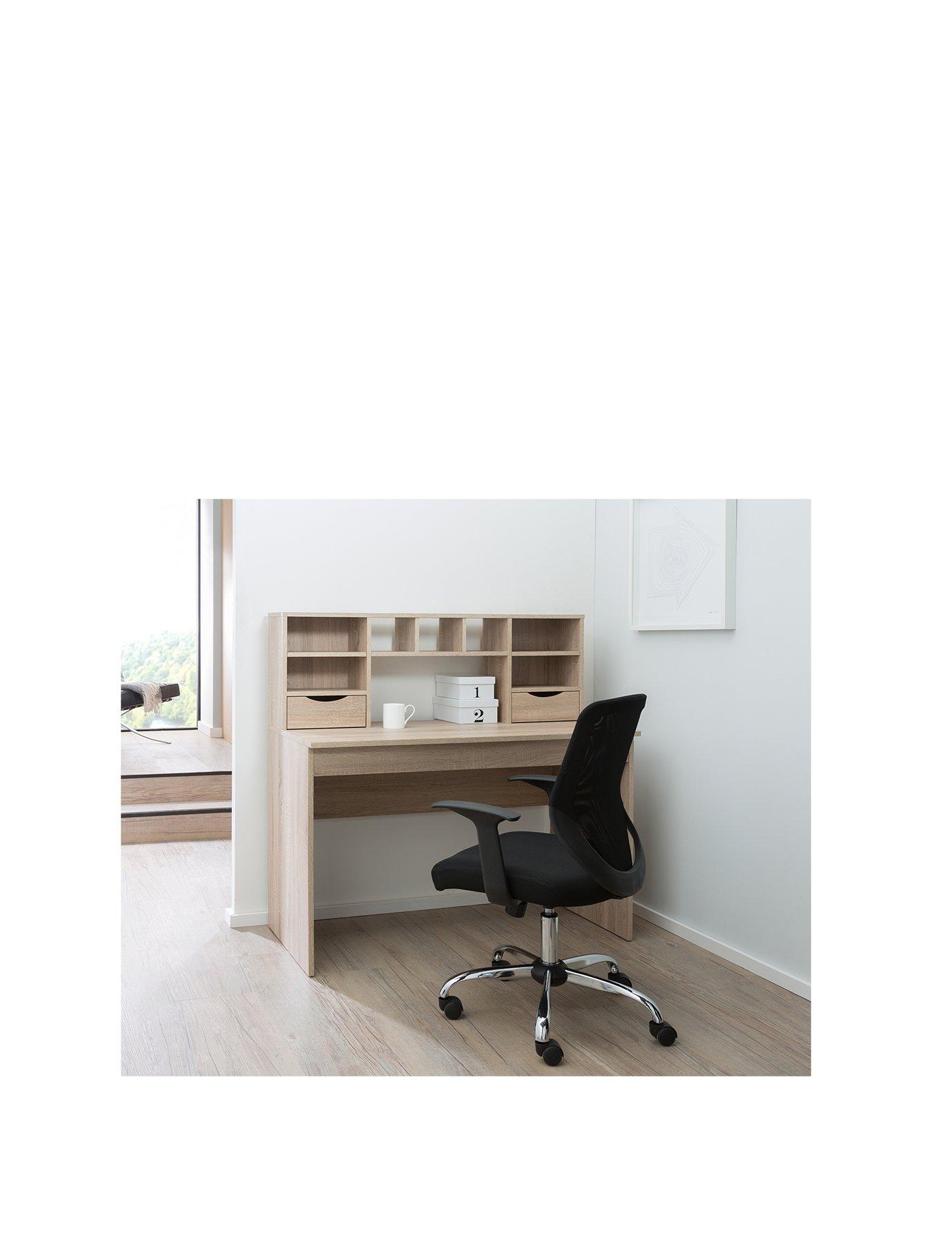 Dorel Home Albion Desk with Shelves and Drawers