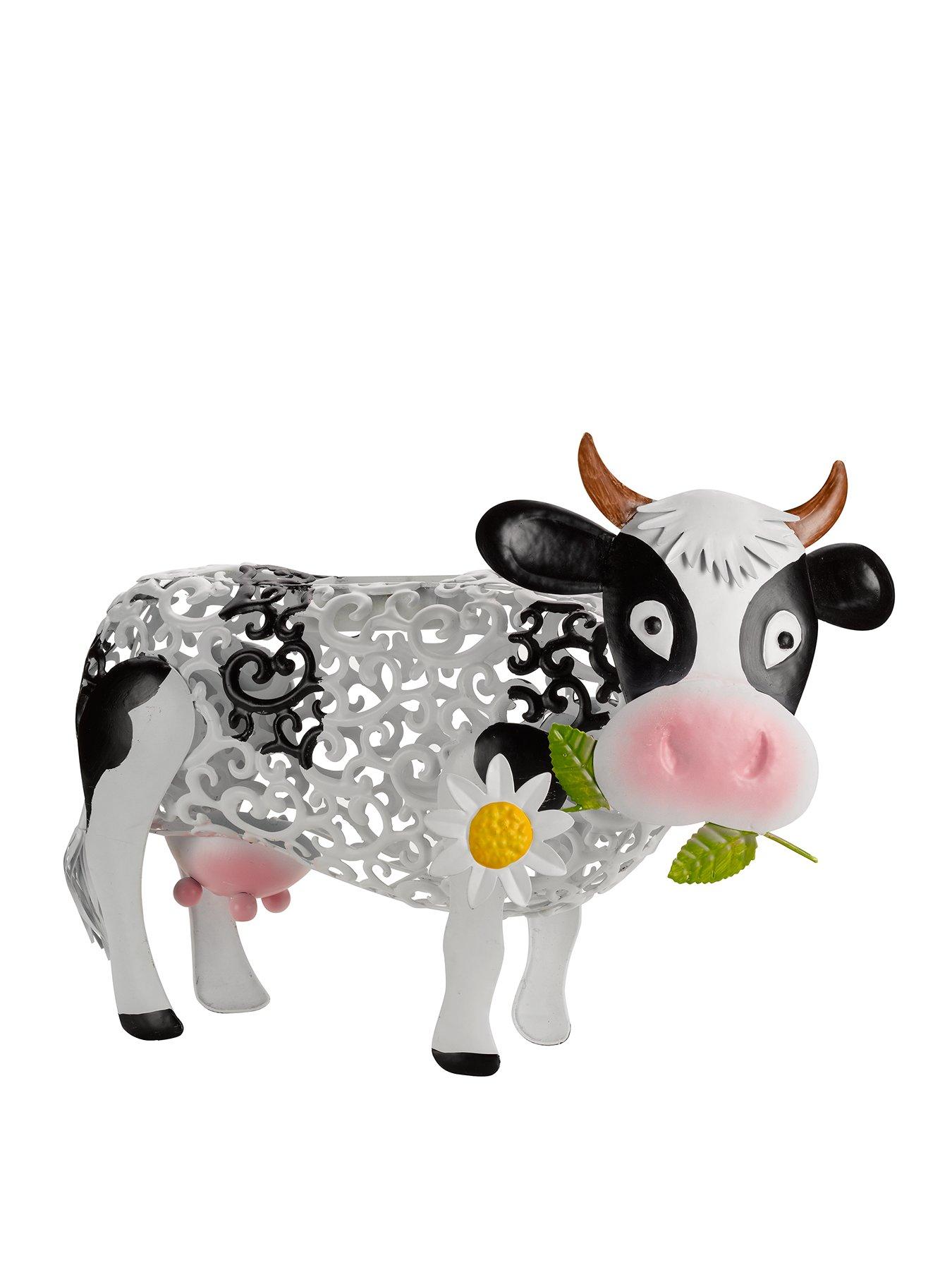  image of smart-solar-solar-silhouette-daisy-cow-garden-ornament