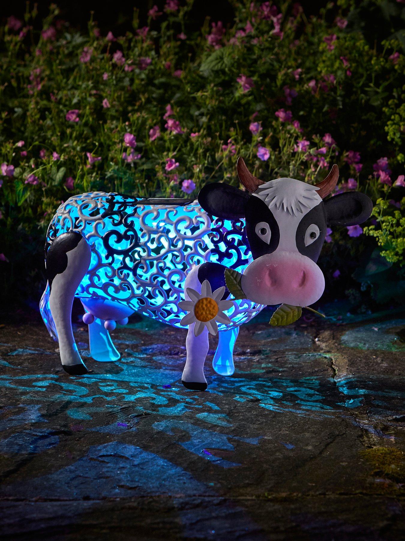  image of smart-solar-solar-silhouette-daisy-cow-garden-ornament