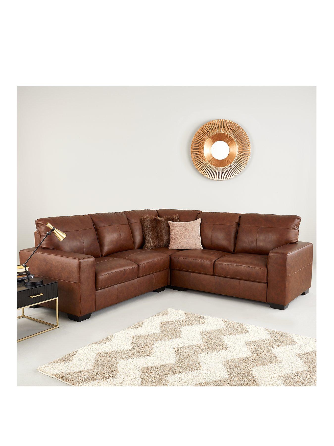 Vintage leather corner sofa outlet