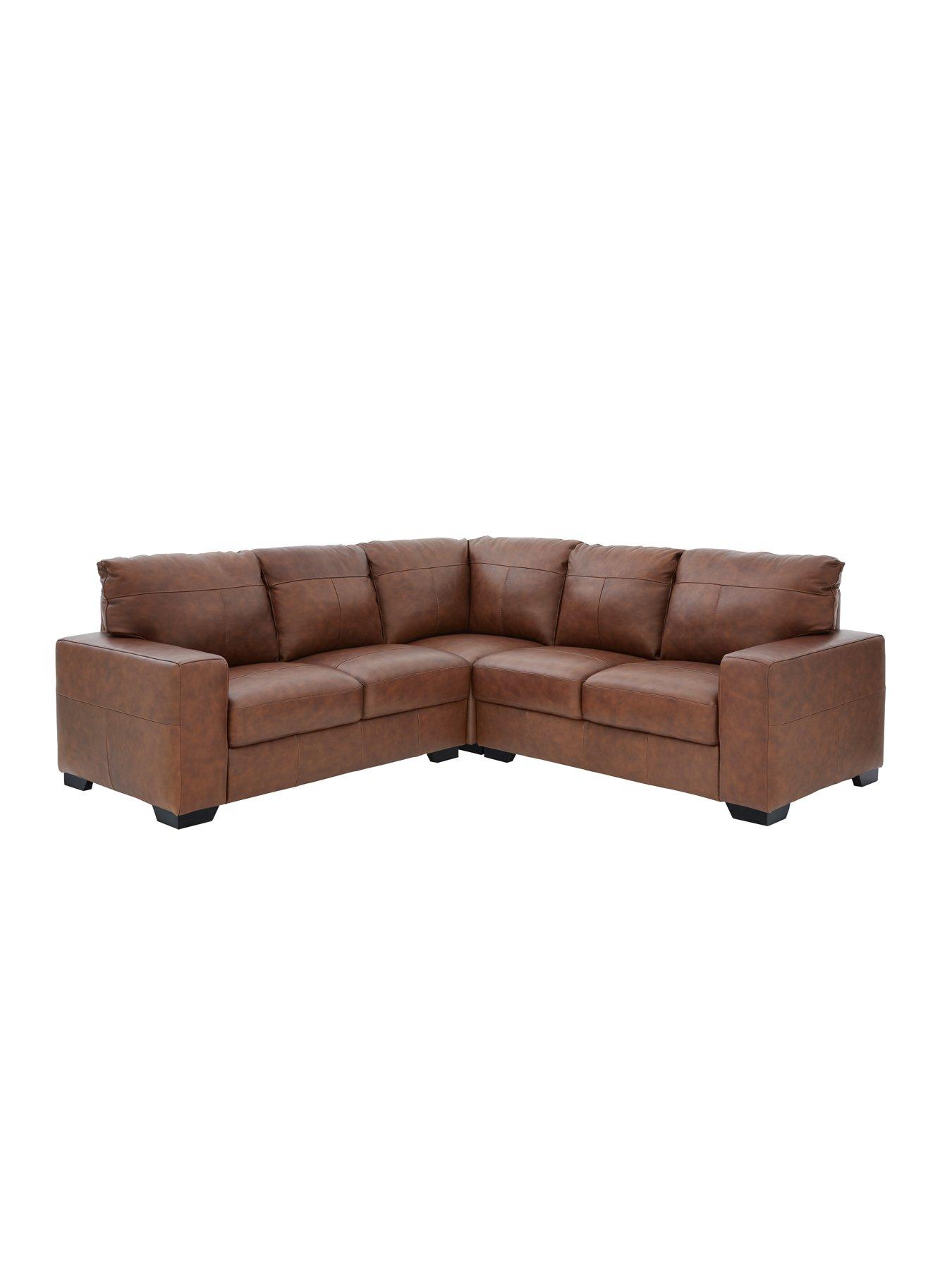 Very Home Hampshire Premium Leather Corner Group Sofa