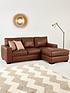  image of very-home-hampshire-3-seater-right-hand-premium-leather-corner-chaise-sofa