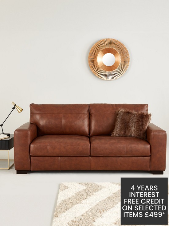 front image of very-home-hampshire-3-seater-premium-leather-sofa