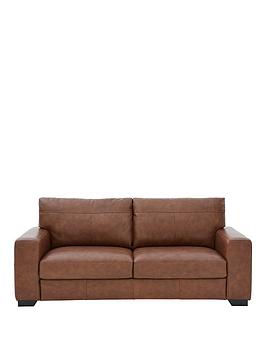 Very Hampshire 3 Seater Premium Leather Sofa Picture