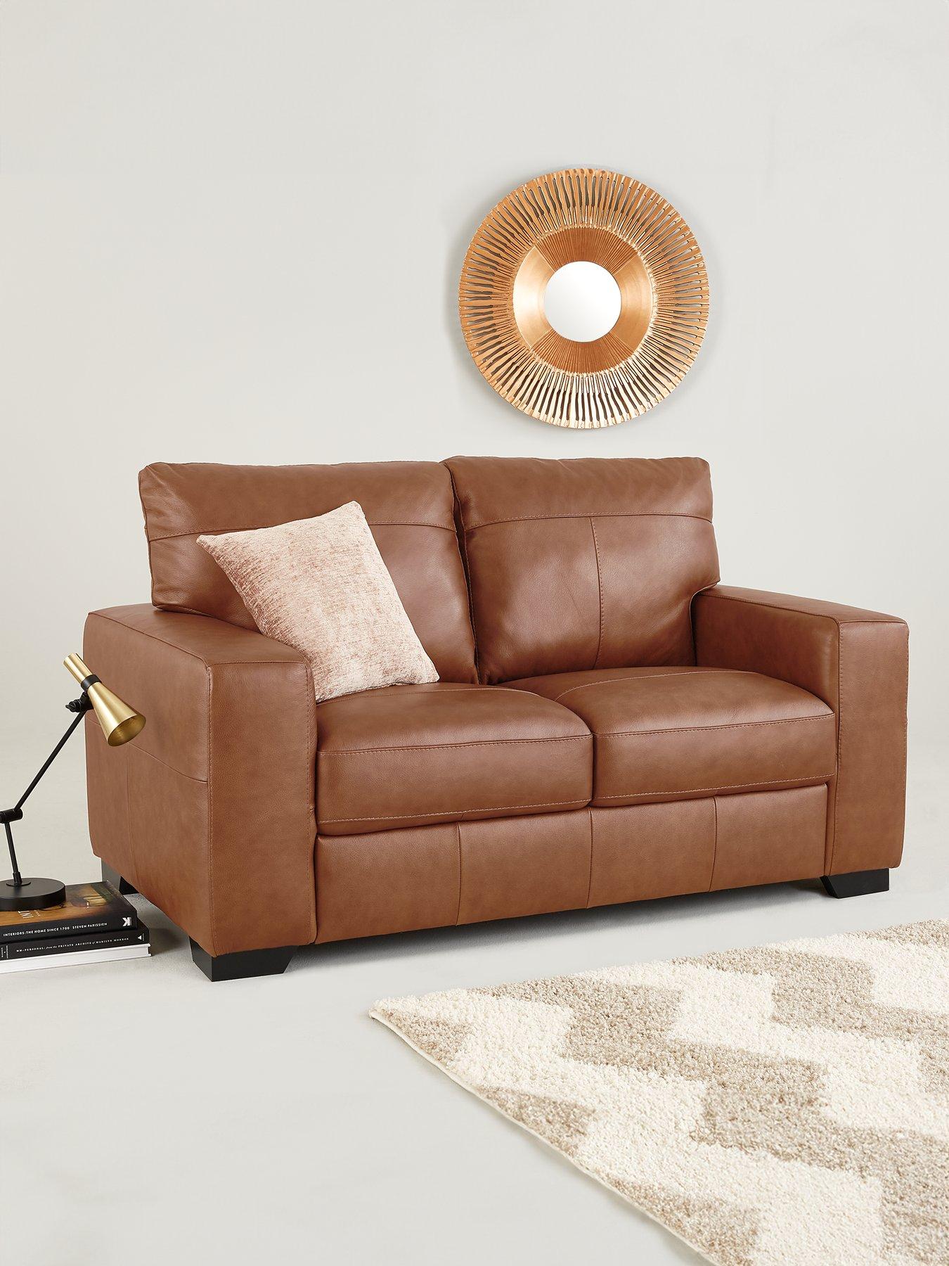 The Very Collection Hampshire Italian Leather 2 Seater Sofa - FSC® Certified