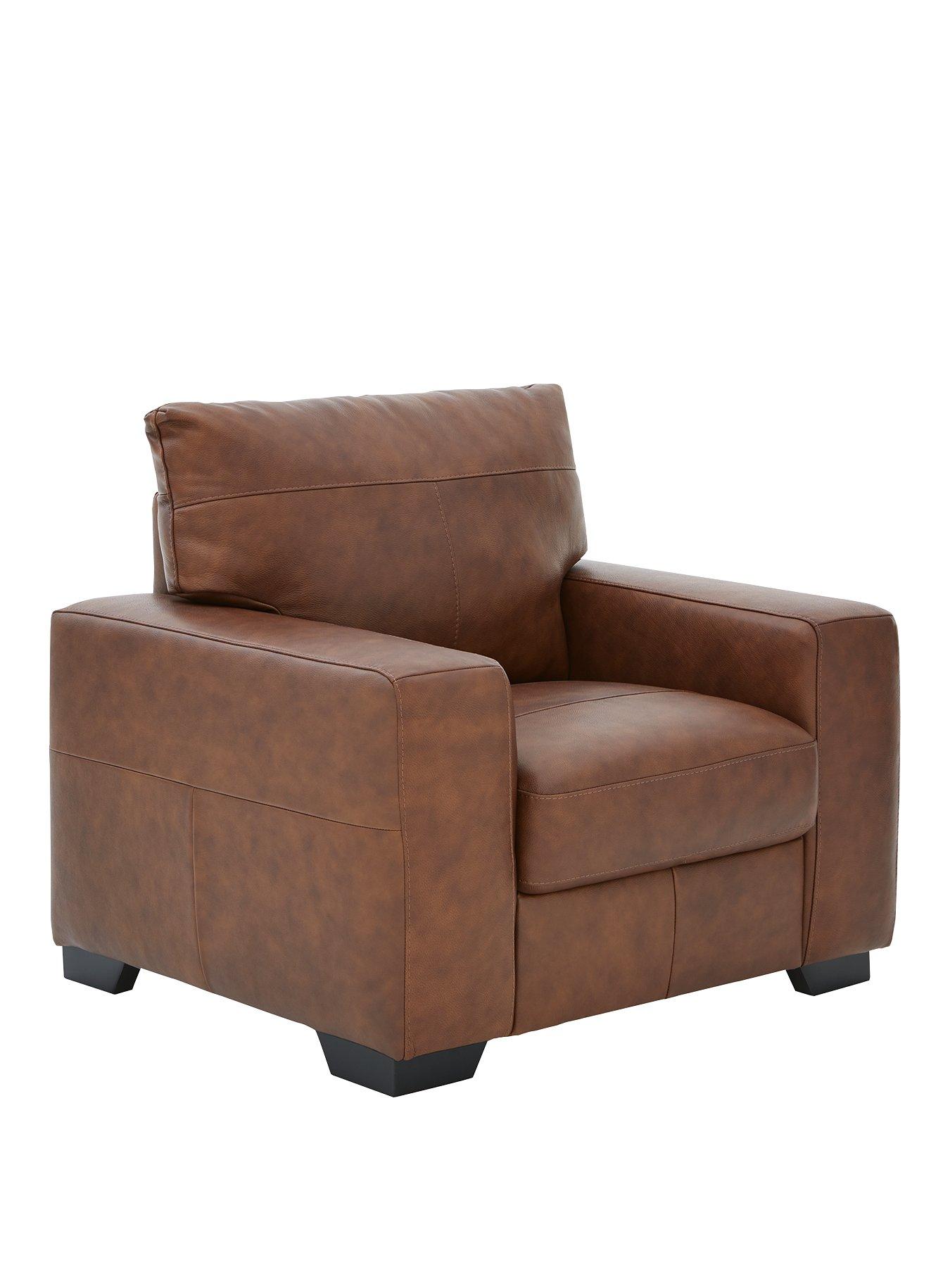 Image 3 of 6 of Very Home Hampshire Italian Leather Armchair&nbsp;- FSC Certified