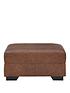  image of very-home-hampshirenbsppremium-leather-footstool