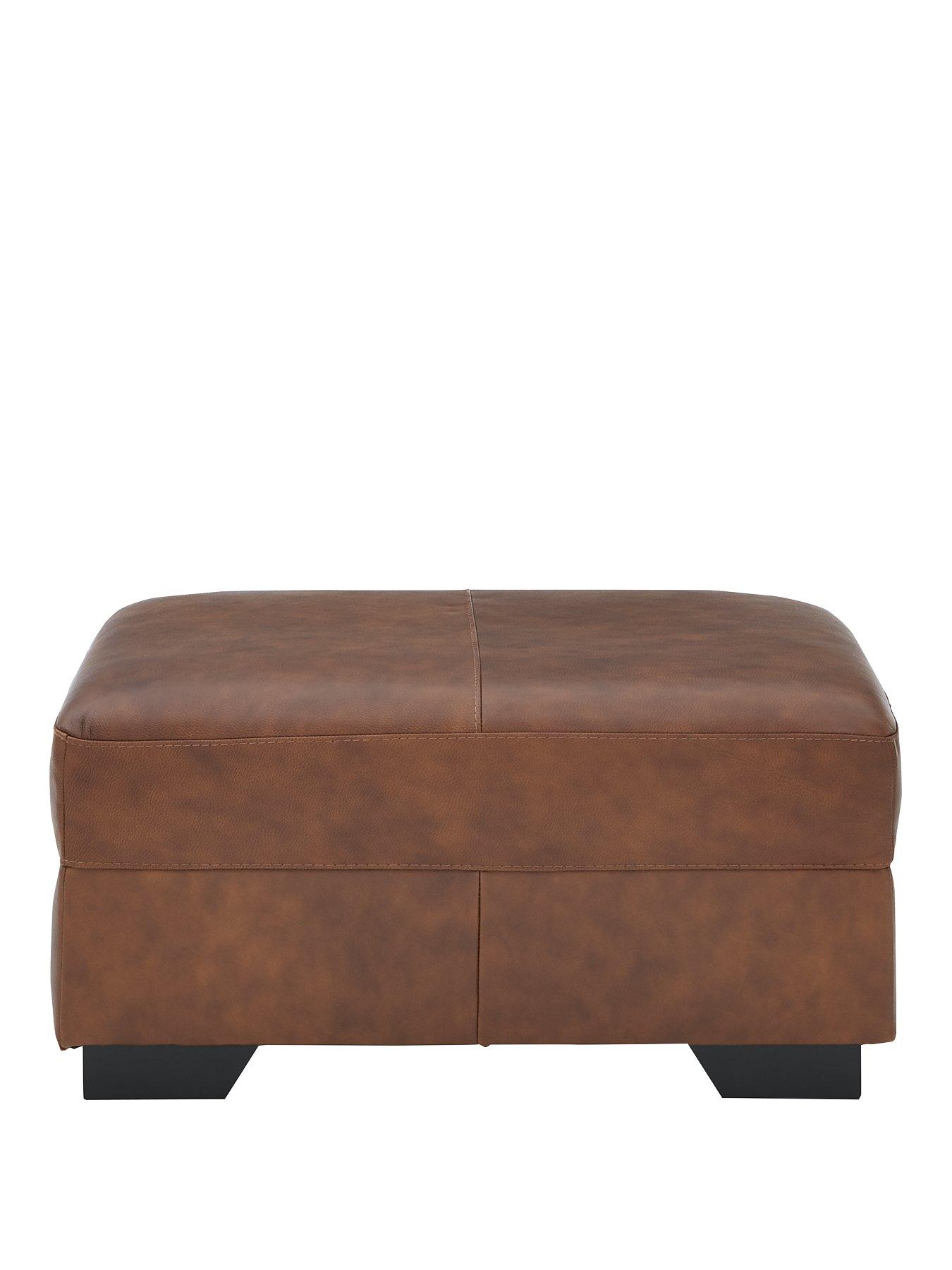 stillFront image of very-home-hampshirenbsppremium-leather-footstoolnbsp--fsc-certified