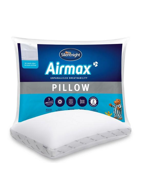 front image of silentnight-dual-layer-airmax-pillow