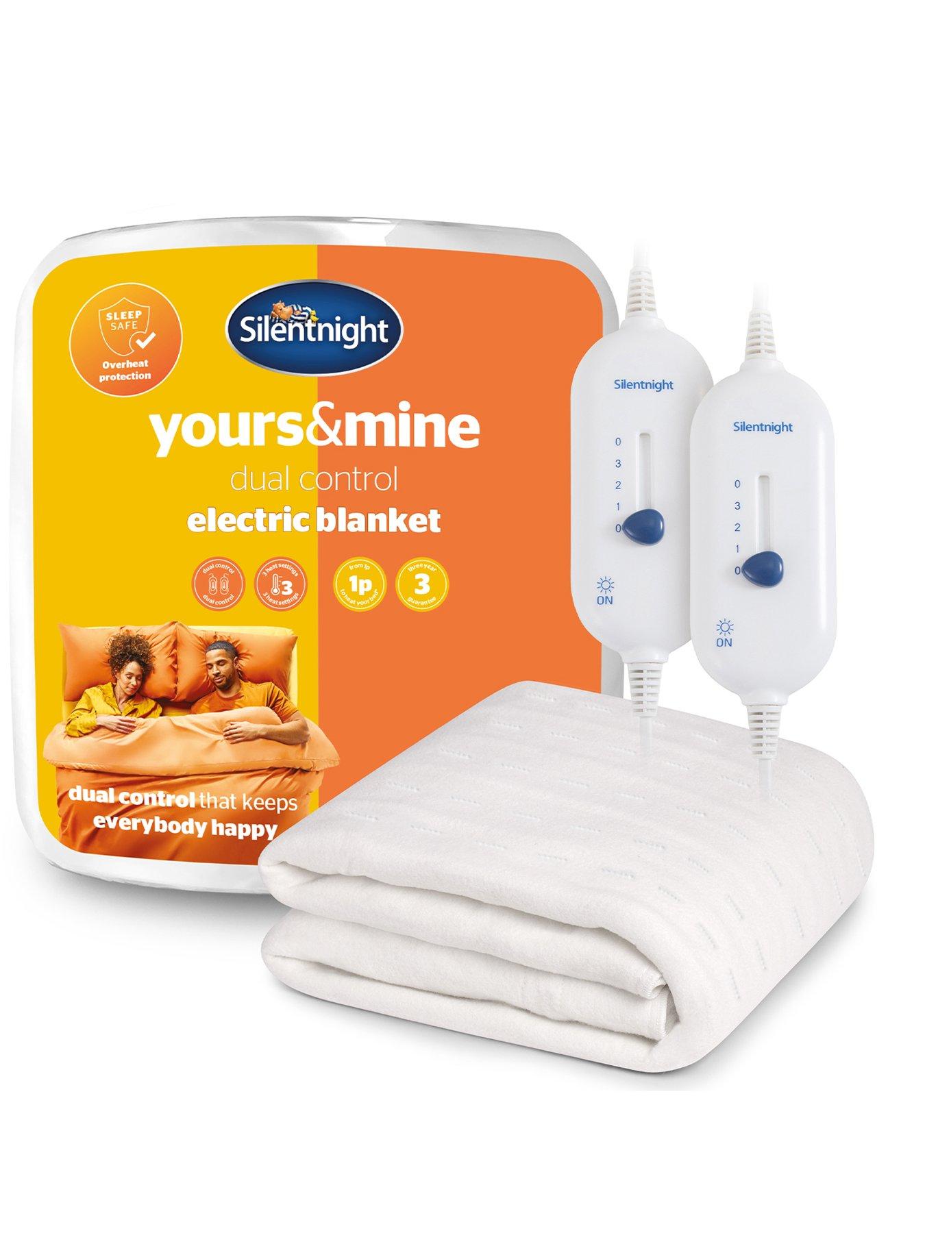 Silentnight Yours  &  Mine Dual Controller Electric Blanket - 3 Heat Settings