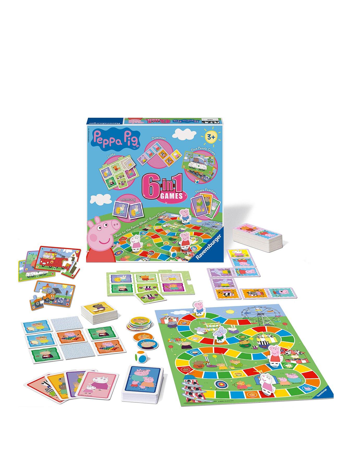 Image 2 of 2 of Ravensburger Peppa Pig 6 in 1 Games Box