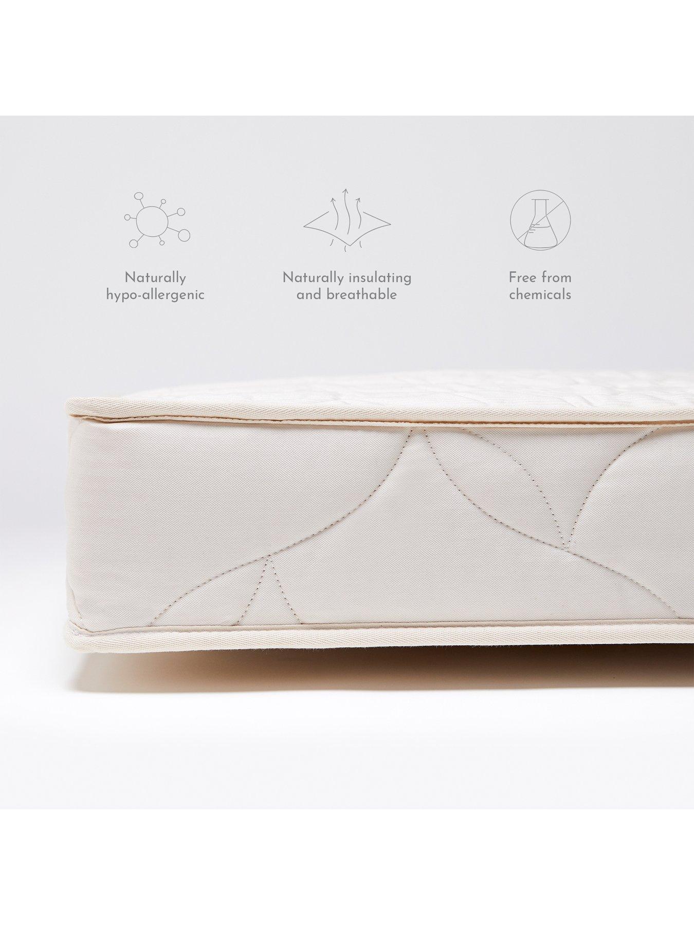 the little green sheep natural twist cot bed mattress 70x140cm