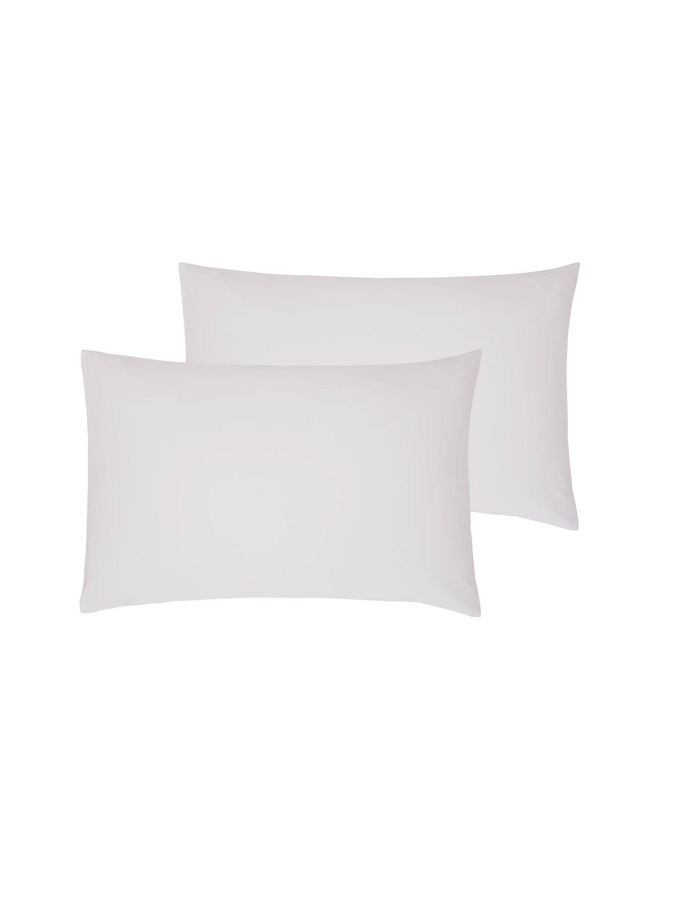 The Very Collection Luxury Soft Touch 600 Thread Count 100% Cotton Sateen Standard Pillowcases (Pair)