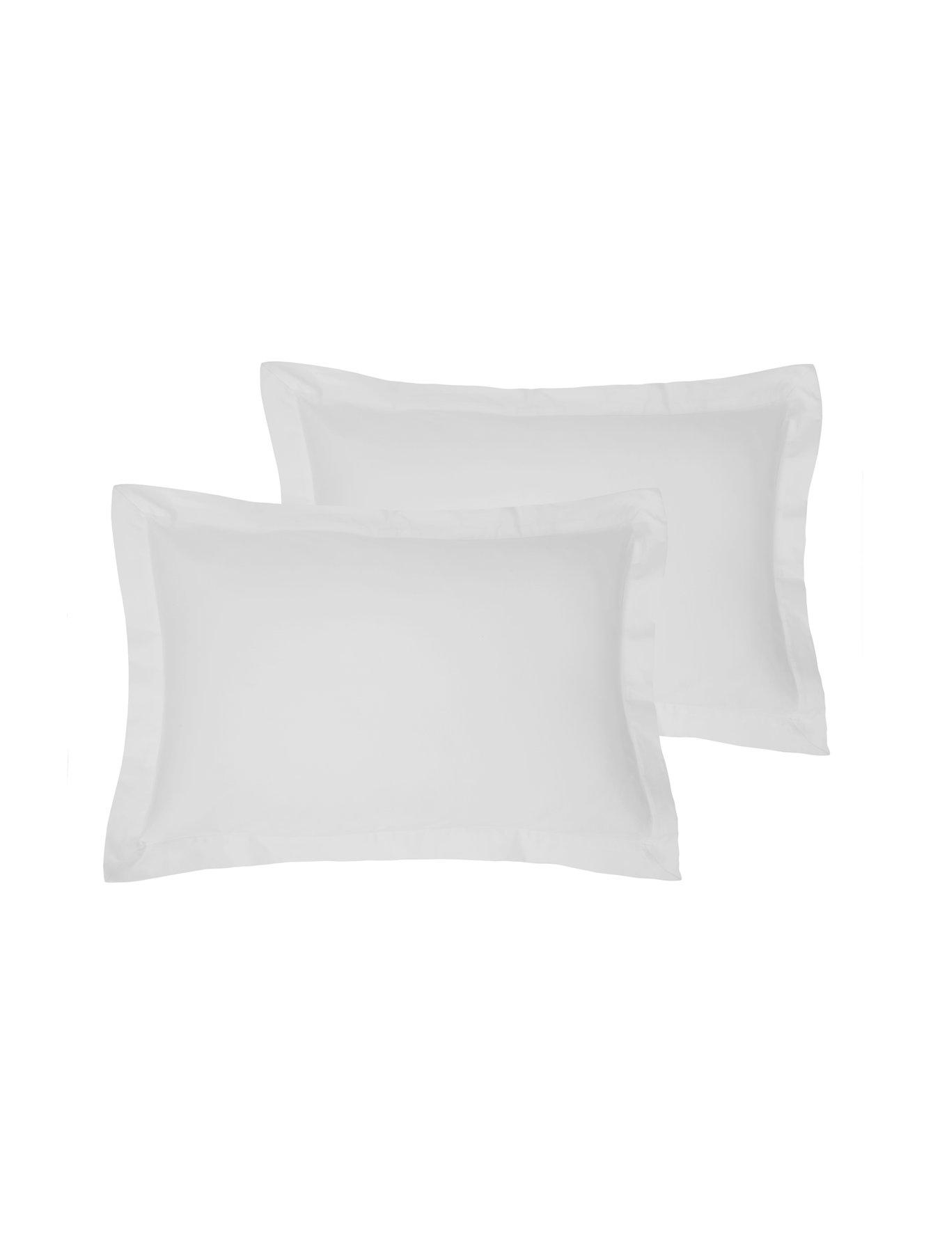 The Very Collection Luxury Soft Touch 600 Thread Count 100% Cotton Sateen Oxford Pillowcases (Pair)