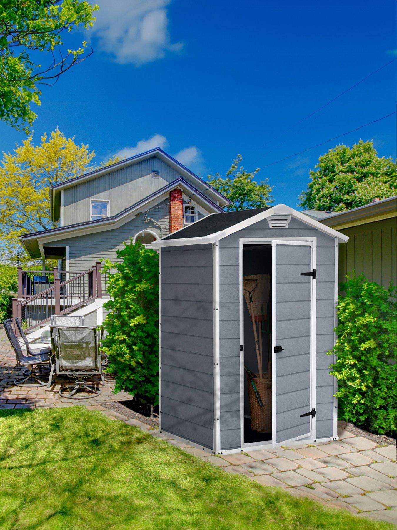 Image 1 of 5 of Keter 4x3&nbsp;ft Apex Manor Resin Shed