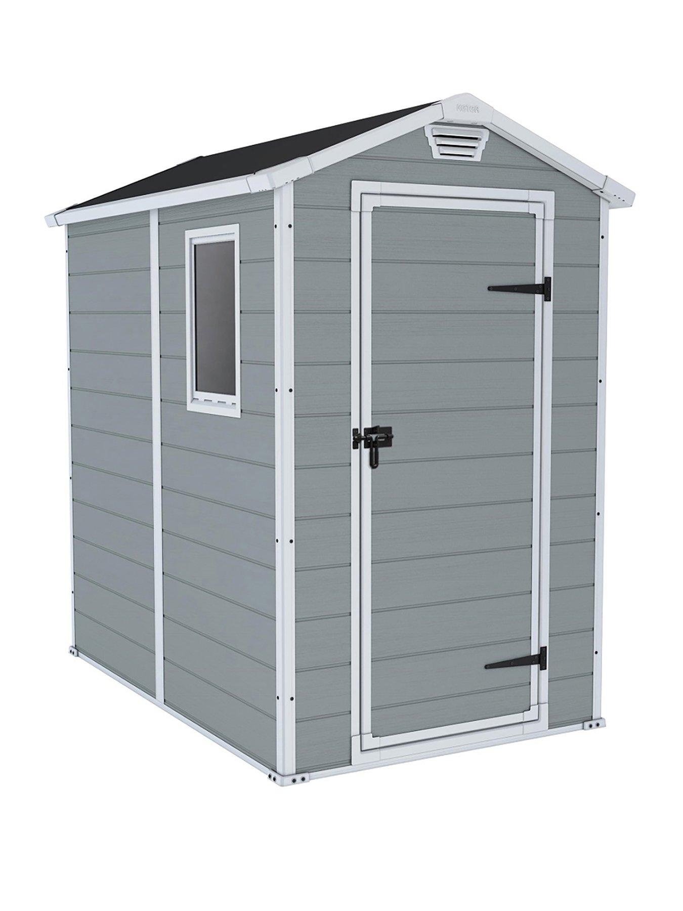  image of keter-4x6nbspftnbspapex-manor-resin-garden-shed