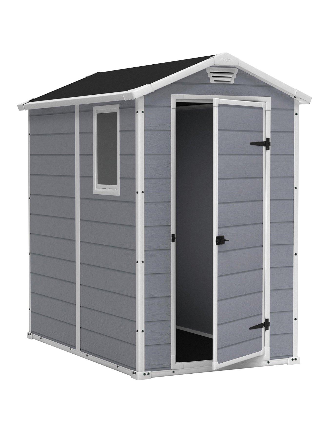  image of keter-4x6nbspftnbspapex-manor-resin-garden-shed