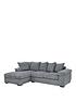  image of amalfi-3-seater-left-hand-scatter-back-fabric-corner-chaise-sofa