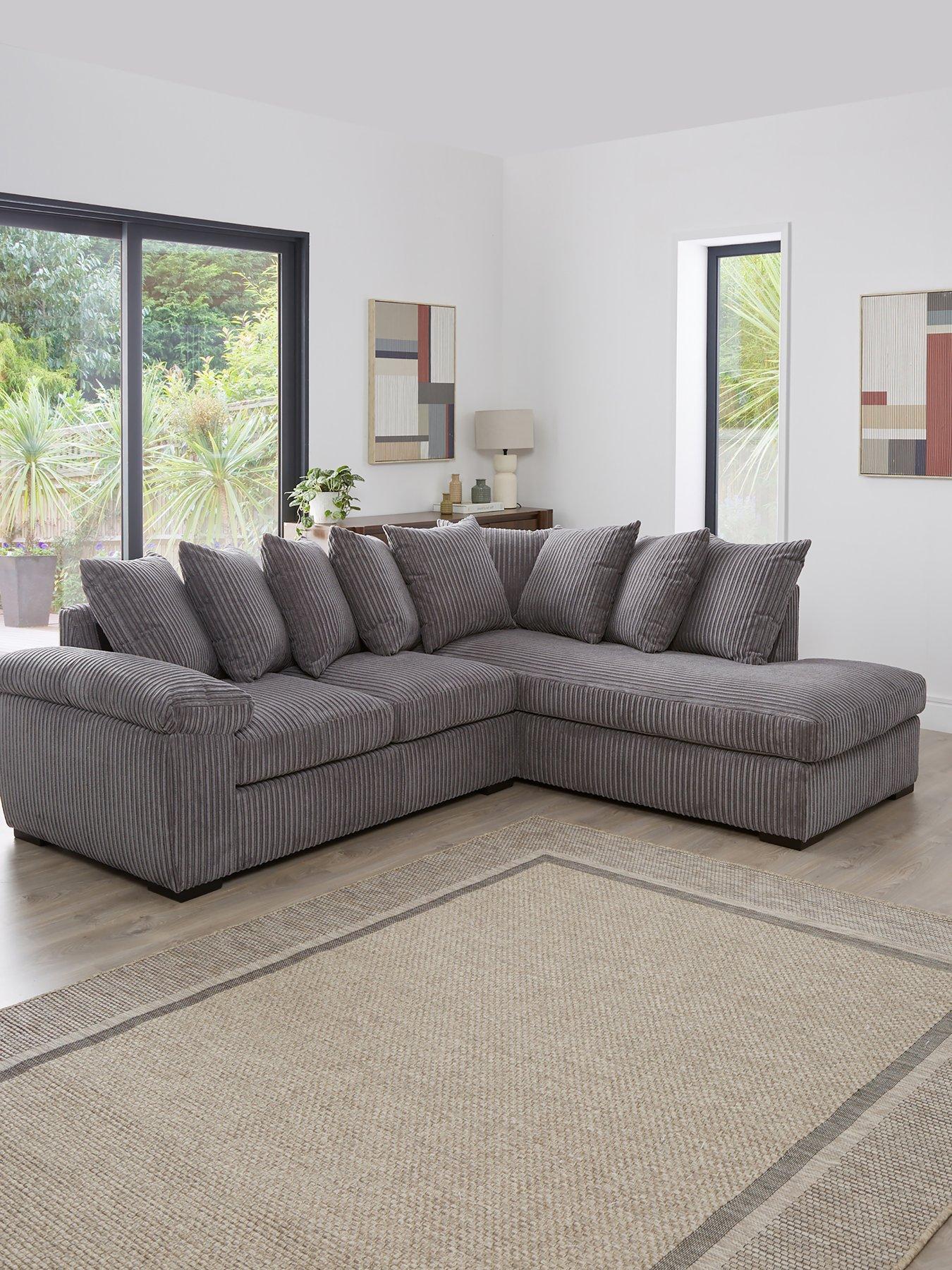 Image 1 of 7 of The Very Collection Amalfi Right Hand Scatter Back Fabric Corner Chaise Sofa&nbsp;- FSC&reg; Certified