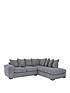  image of very-home-amalfi-right-hand-scatter-back-fabric-corner-chaise-sofa