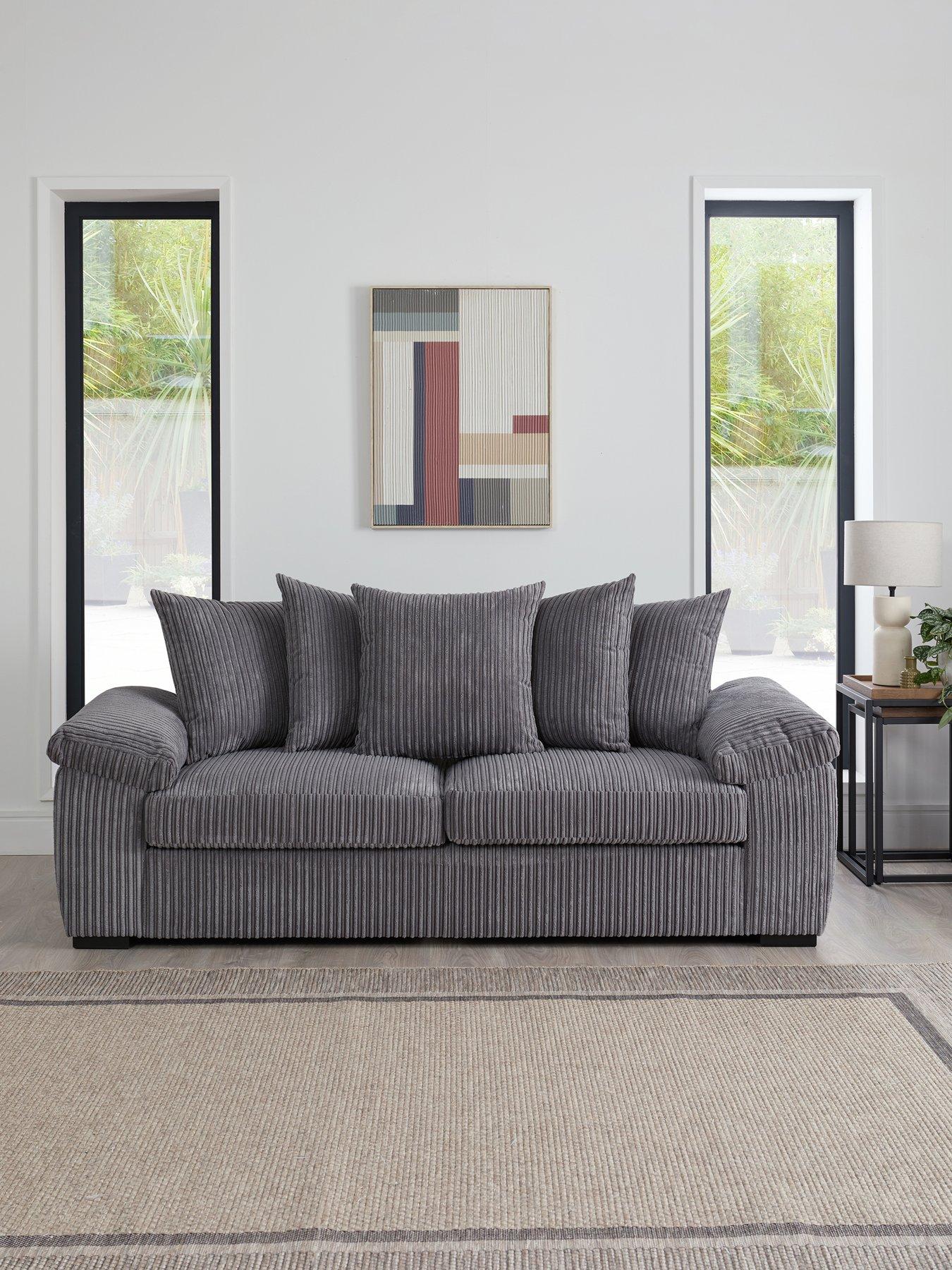 Very Home Amalfi 3 Seater Scatter Back Fabric Sofa - FSC® Certified