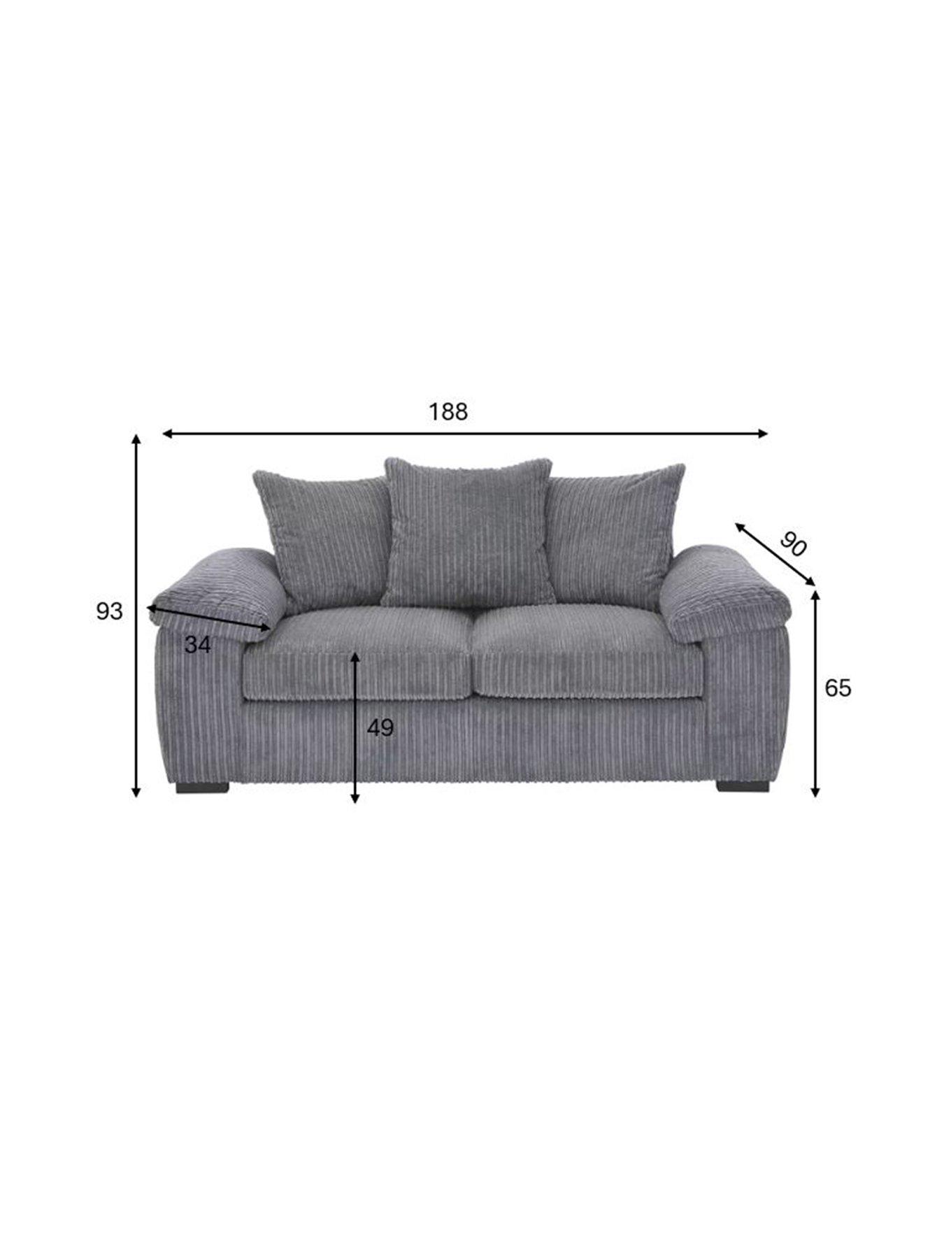Image 6 of 7 of The Very Collection Amalfi 2 Seater Scatter Back Fabric Sofa&nbsp;- FSC&reg; Certified