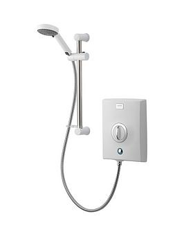 Aqualisa   Quartz 9.5Kw Electric Shower With Adjustable Head &Ndash; White/Chrome