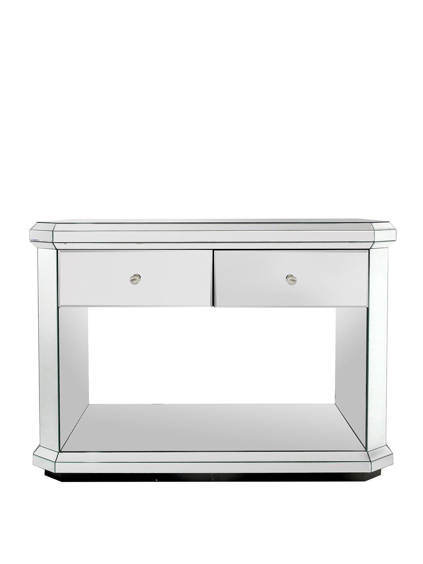 Image 2 of 7 of The Very Collection Plinth Ready Assembled Mirrored&nbsp;Console Table&nbsp;- FSC&reg; Certified