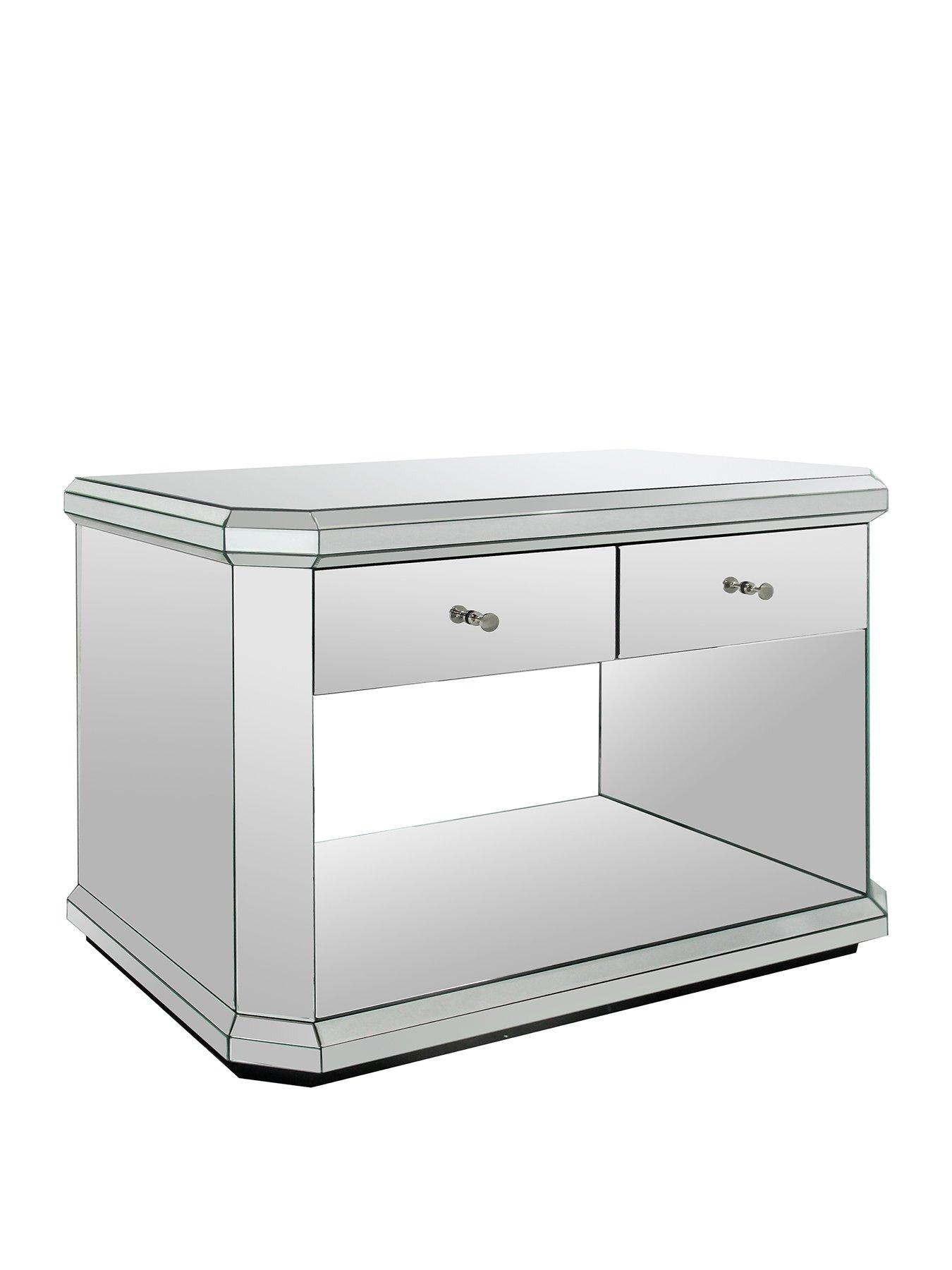 Image 3 of 7 of The Very Collection Plinth Ready Assembled Mirrored&nbsp;Console Table&nbsp;- FSC&reg; Certified