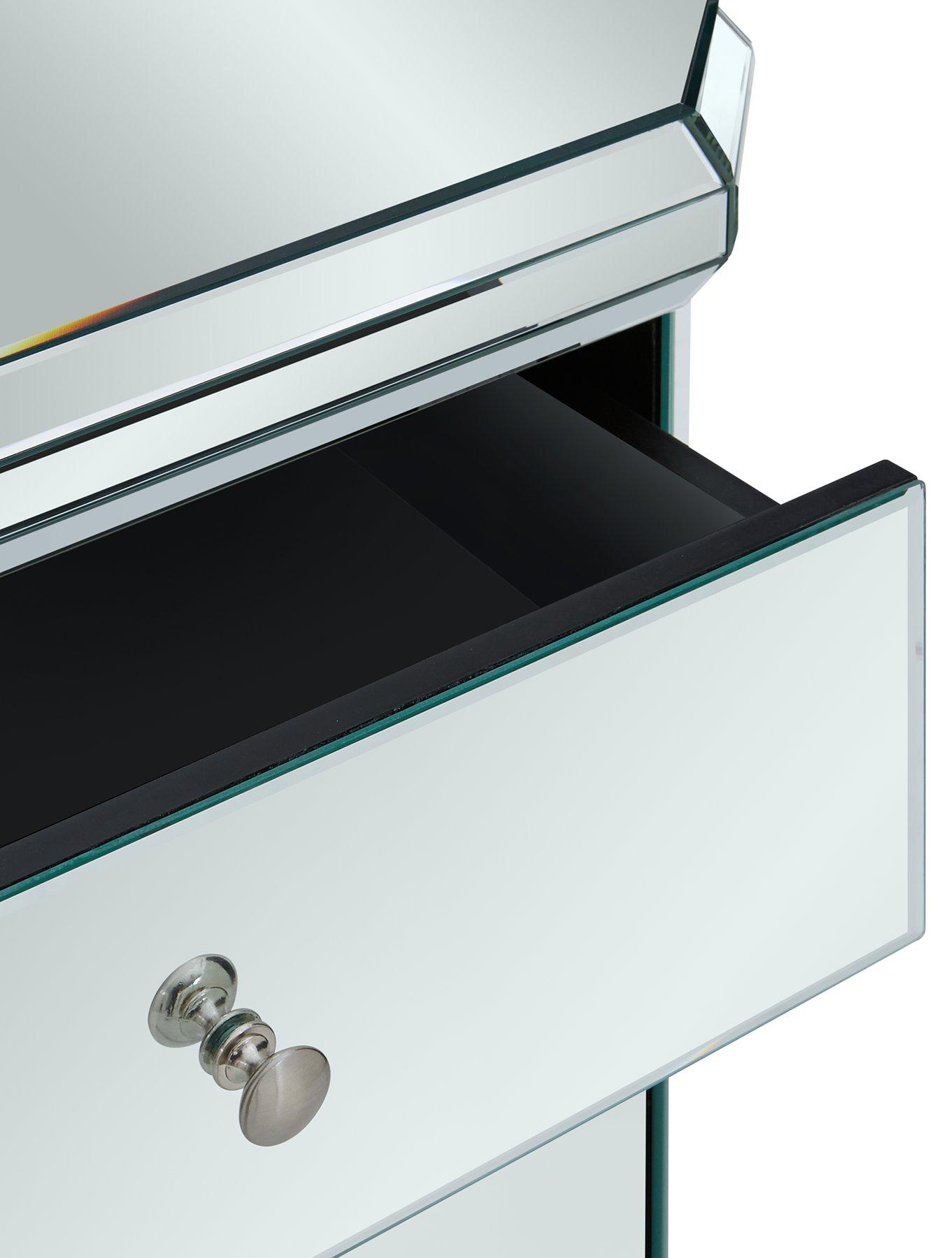 Image 7 of 7 of The Very Collection Plinth Ready Assembled Mirrored&nbsp;Console Table&nbsp;- FSC&reg; Certified