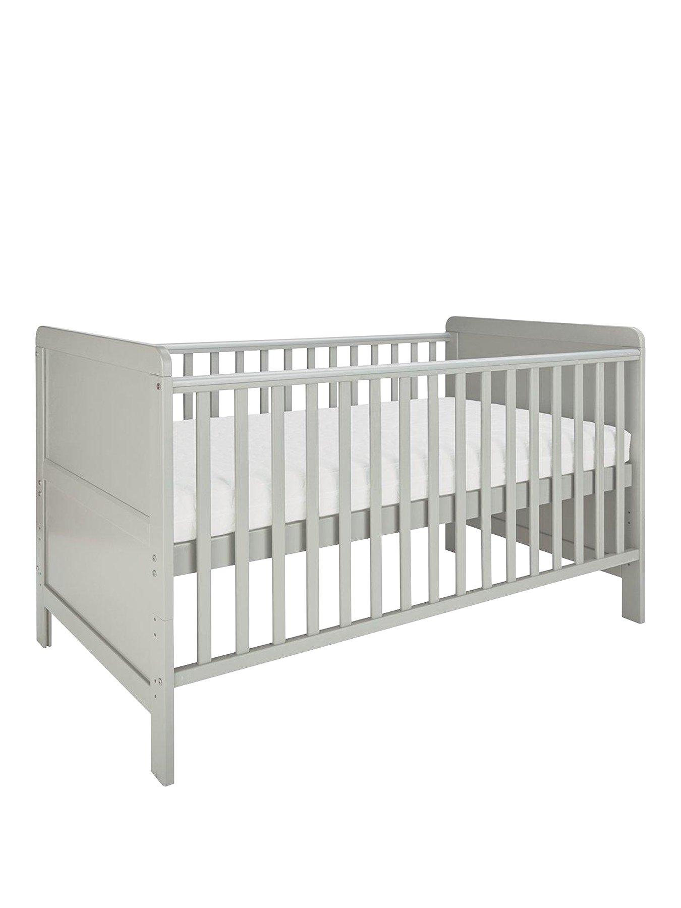 Image 2 of 4 of Little Acorns Cot Bed &ndash; Light Grey