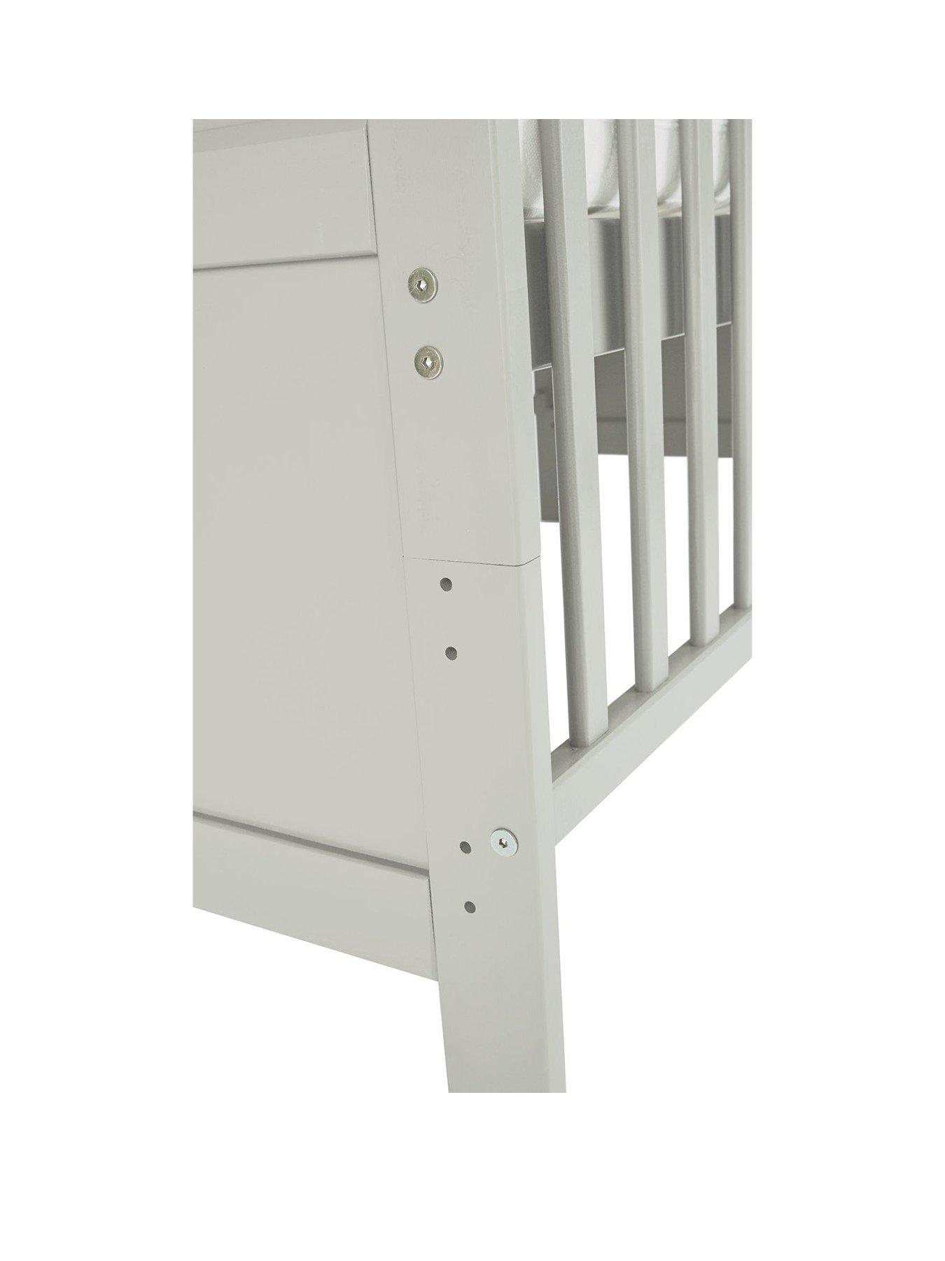 Image 3 of 4 of Little Acorns Cot Bed &ndash; Light Grey