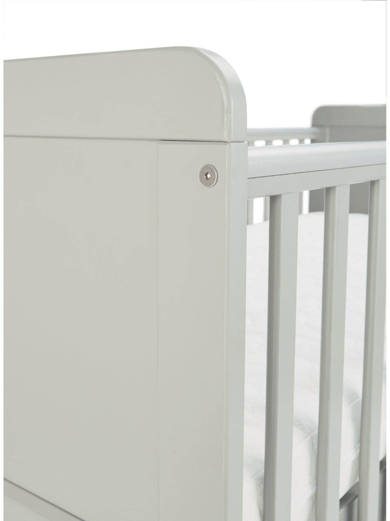Image 4 of 4 of Little Acorns Cot Bed &ndash; Light Grey