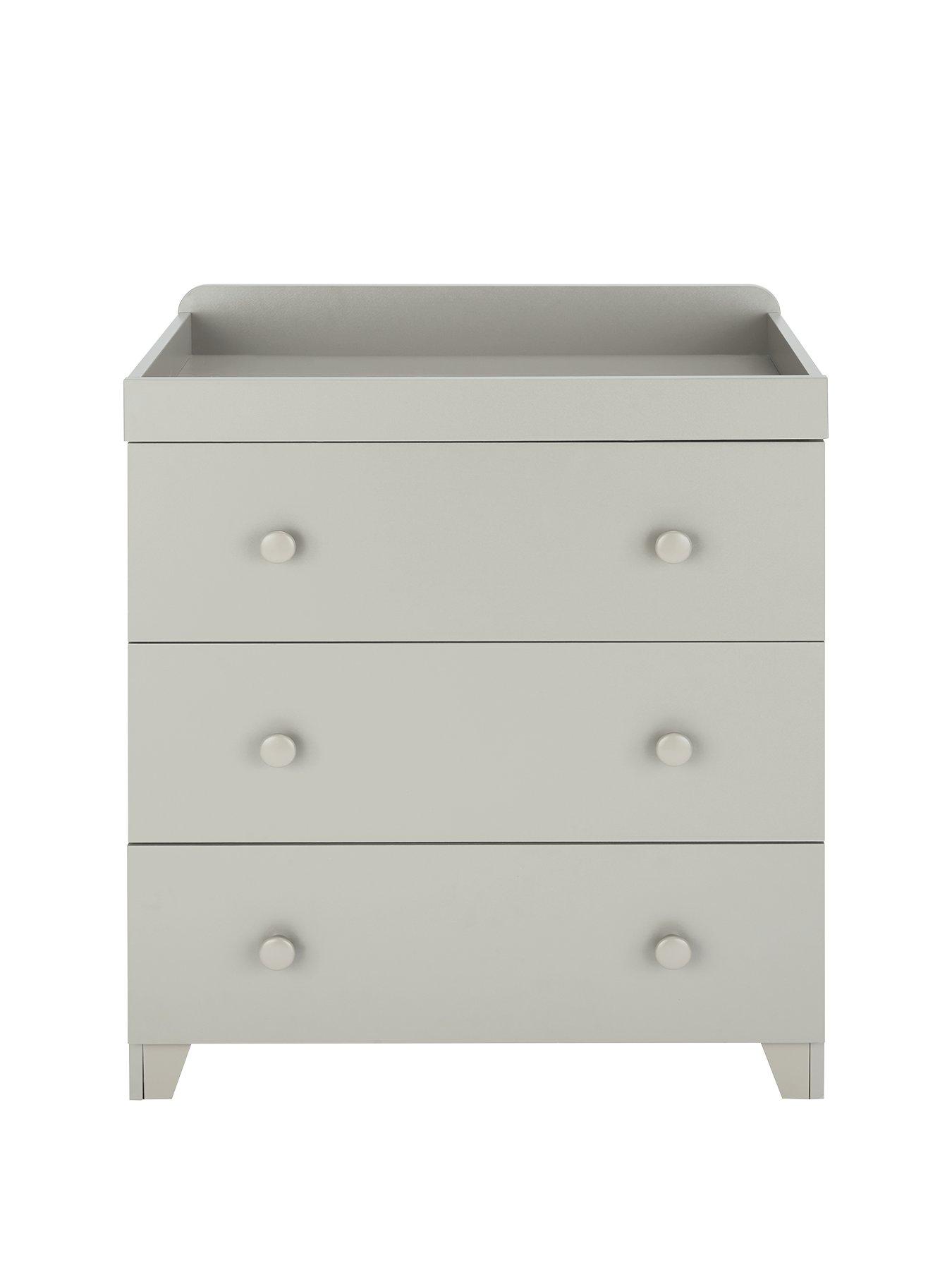 Little Acorns Changer Chest Of Drawers Light Grey Littlewoods Com