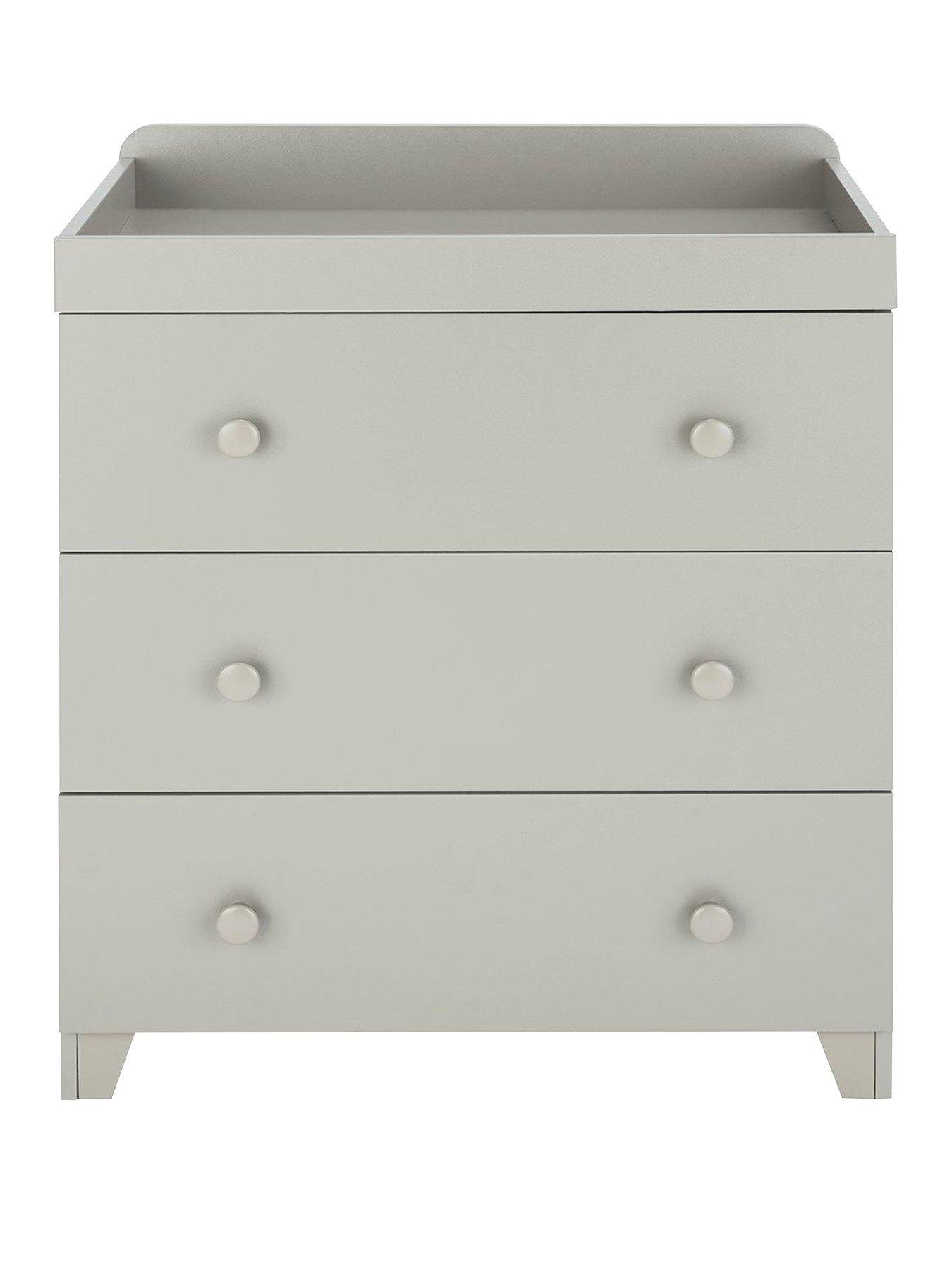 Image 2 of 4 of Little Acorns Changer/Chest of Drawers - Light Grey