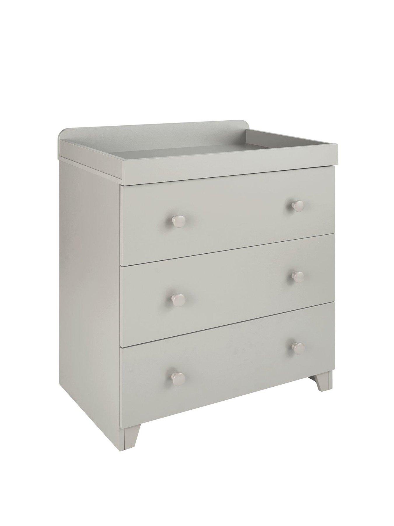 Image 3 of 4 of Little Acorns Changer/Chest of Drawers - Light Grey