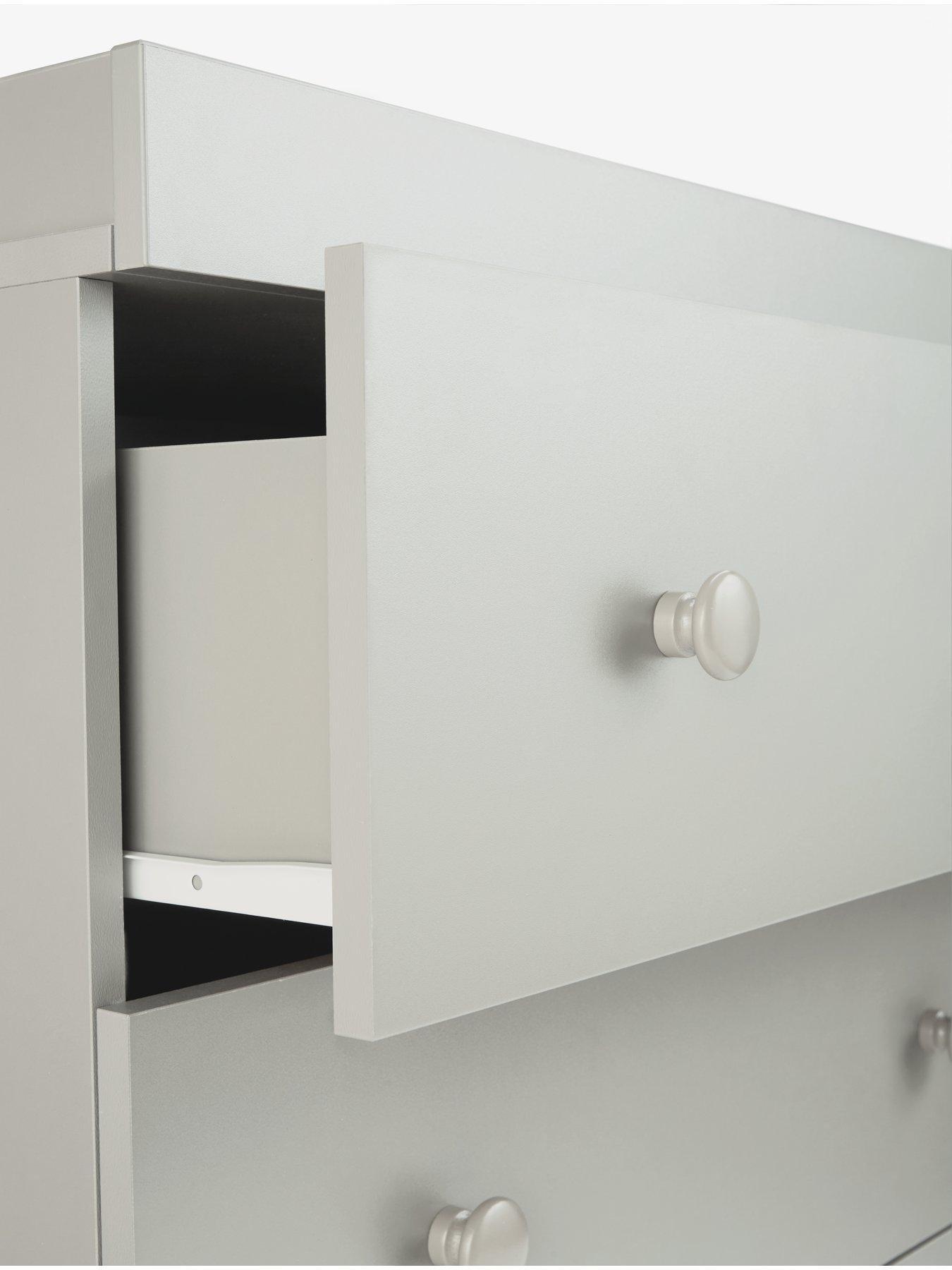 Image 4 of 4 of Little Acorns Changer/Chest of Drawers - Light Grey