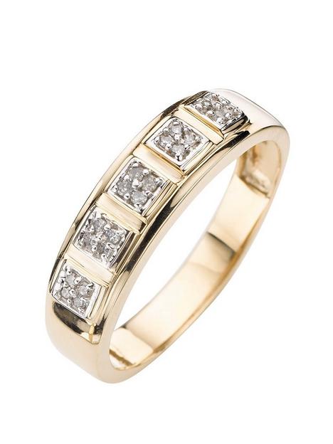 love-diamond-9-carat-gold-15-point-diamond-set-band-ring