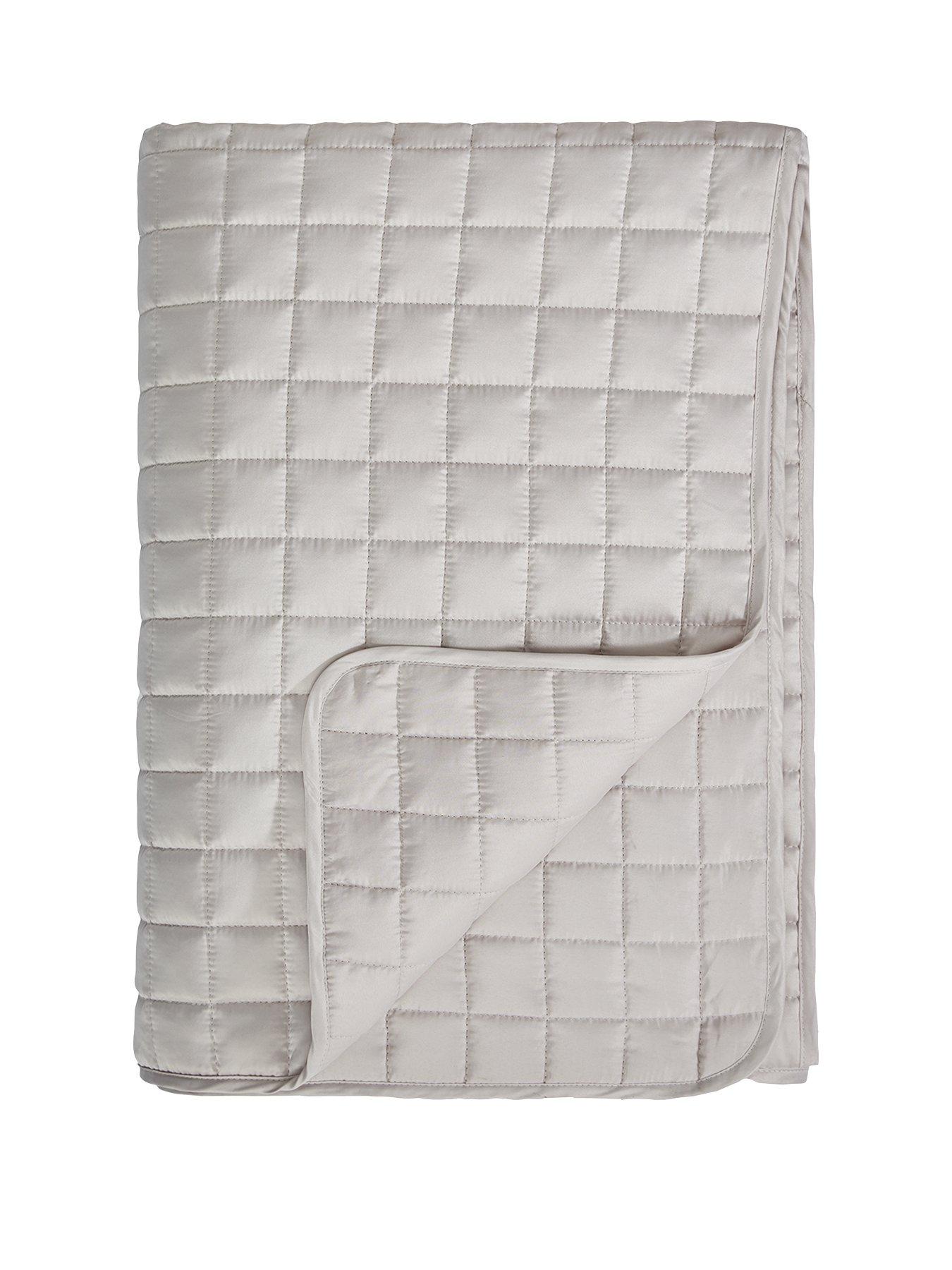 The Very Collection Luxury Quilted Bedspread Throw - Champagne