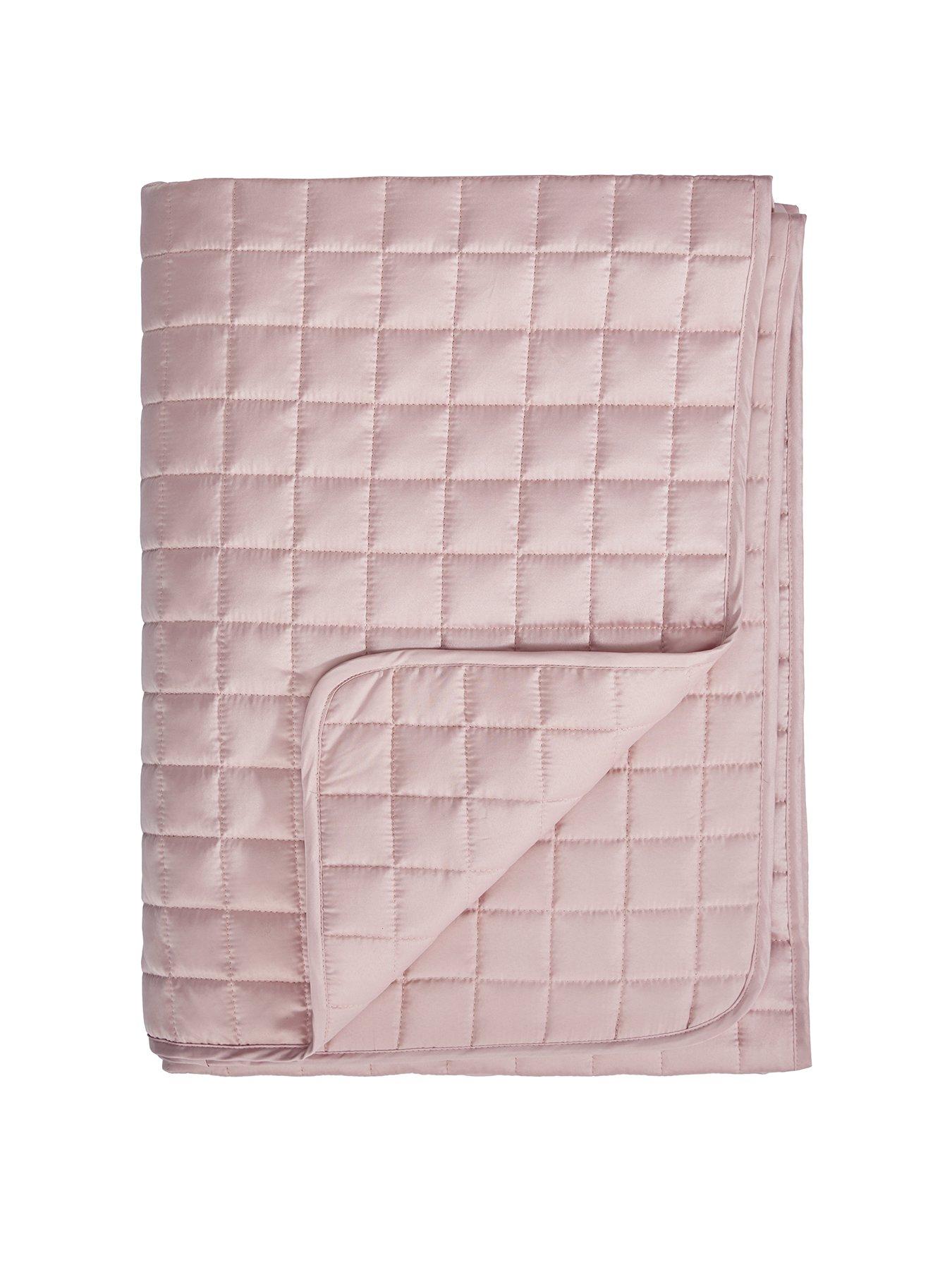 The Very Collection Luxury Quilted Bedspread Throw - Champagne
