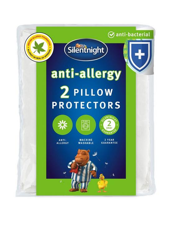 front image of silentnight-antinbspallergy-anti-bacterial-pillow-protectors-pair