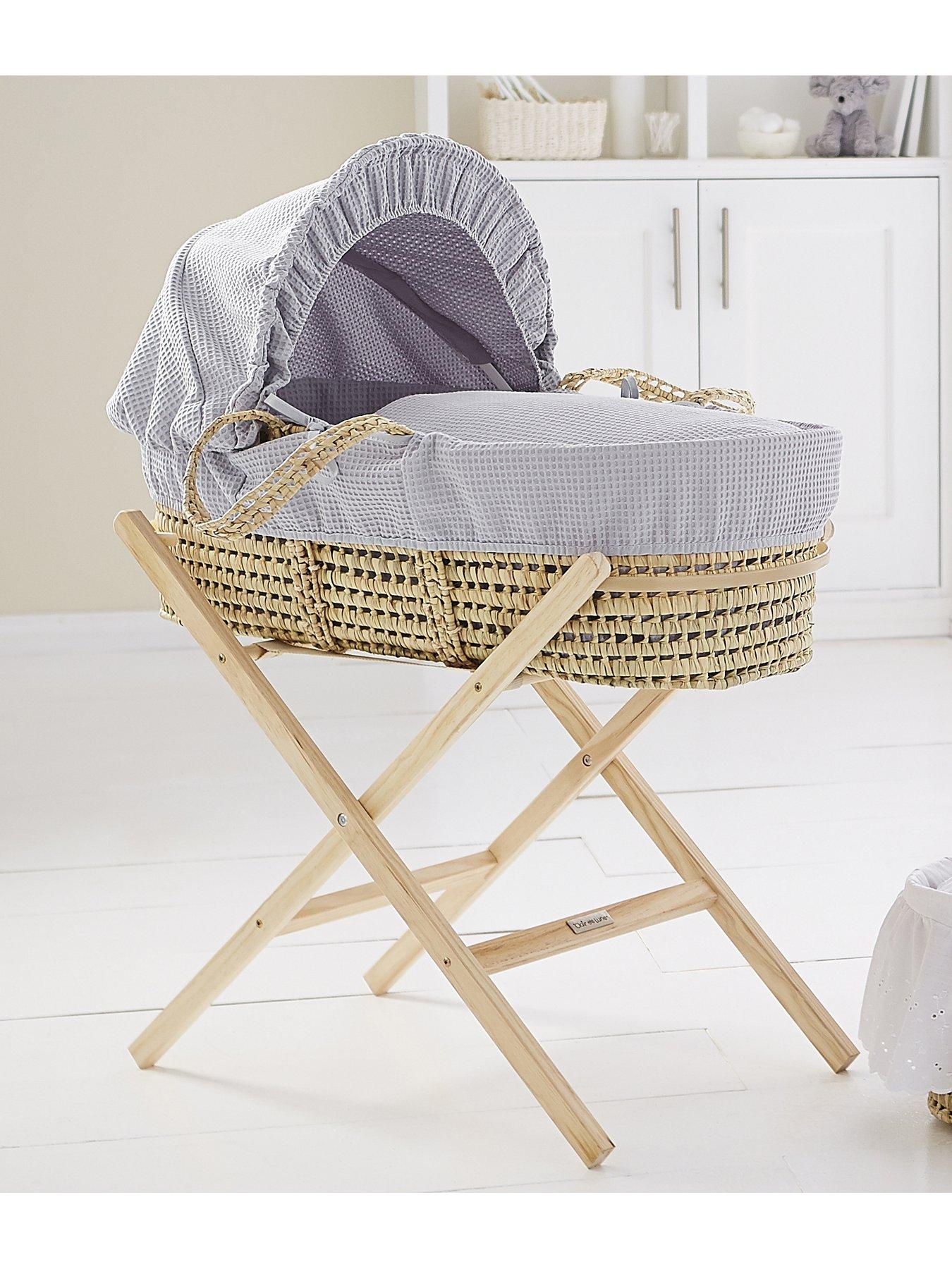 clair de lune wicker moses basket