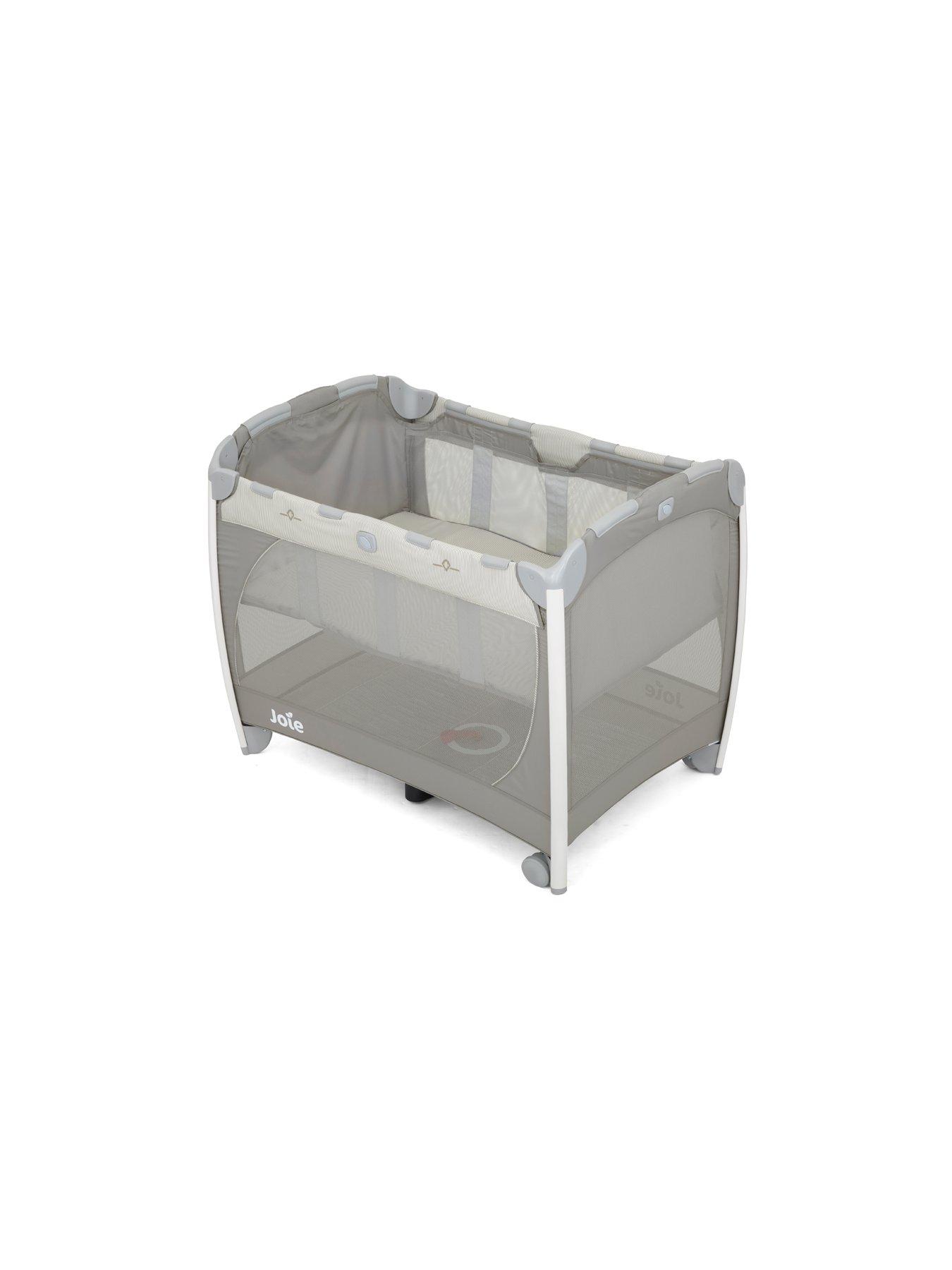 joie excursion change and bounce travel cot mattress size