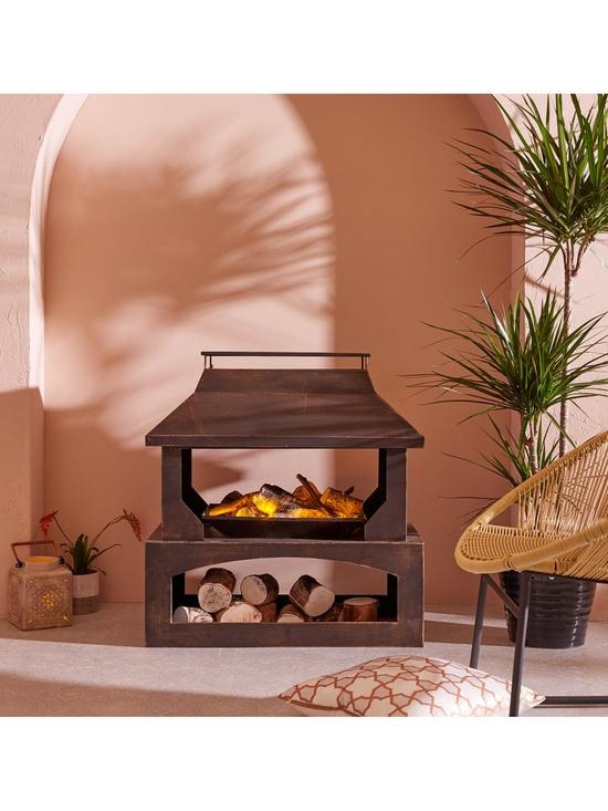 stillFront image of la-hacienda-stonehurst-outdoor-heater-with-logstore