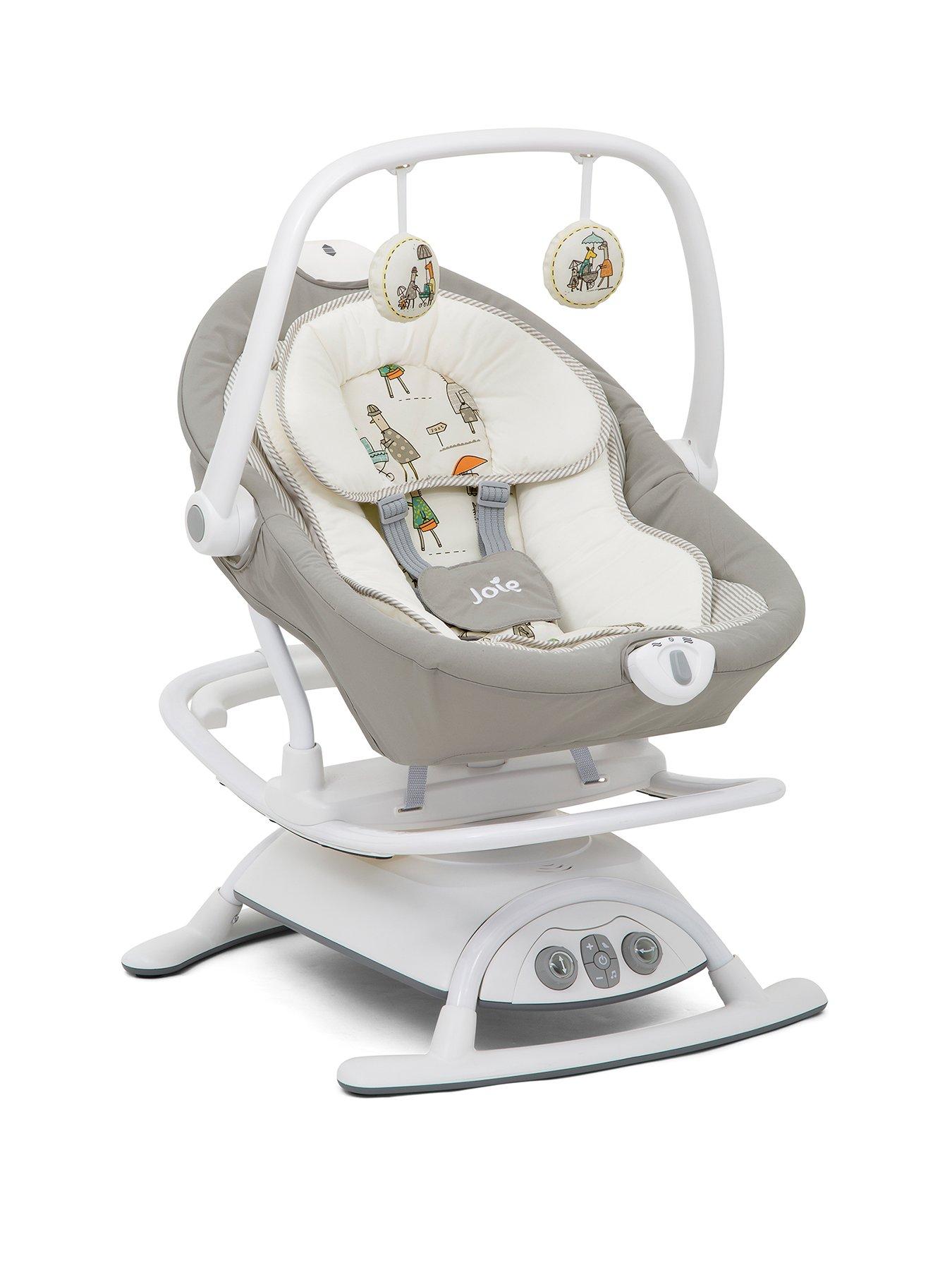 Grey Astronaut Different Designs Baby Infant Rocker Bouncer Swing Reclining Chair and Toys 0M