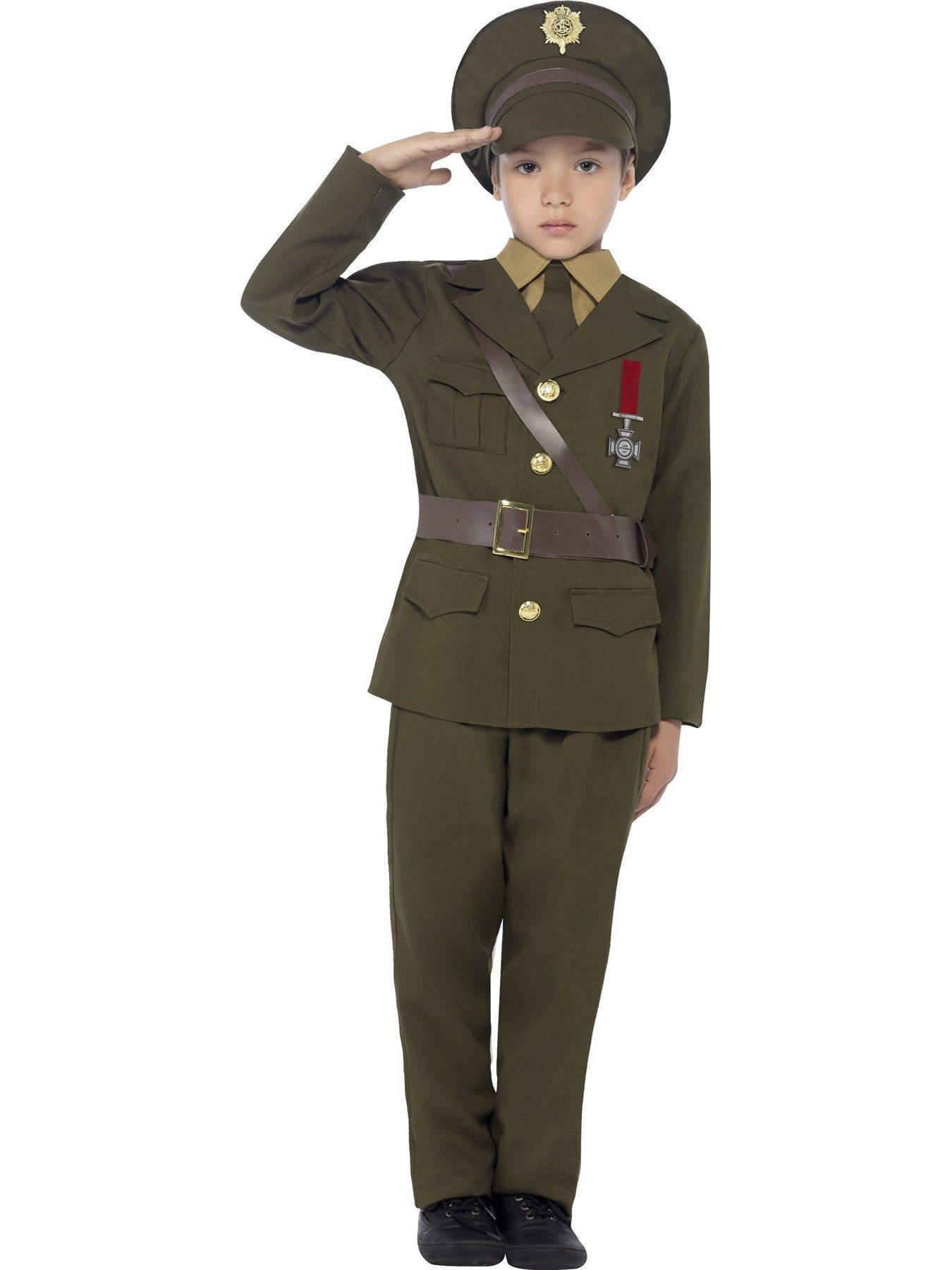 Image 1 of 3 of Child Army Officer Costume