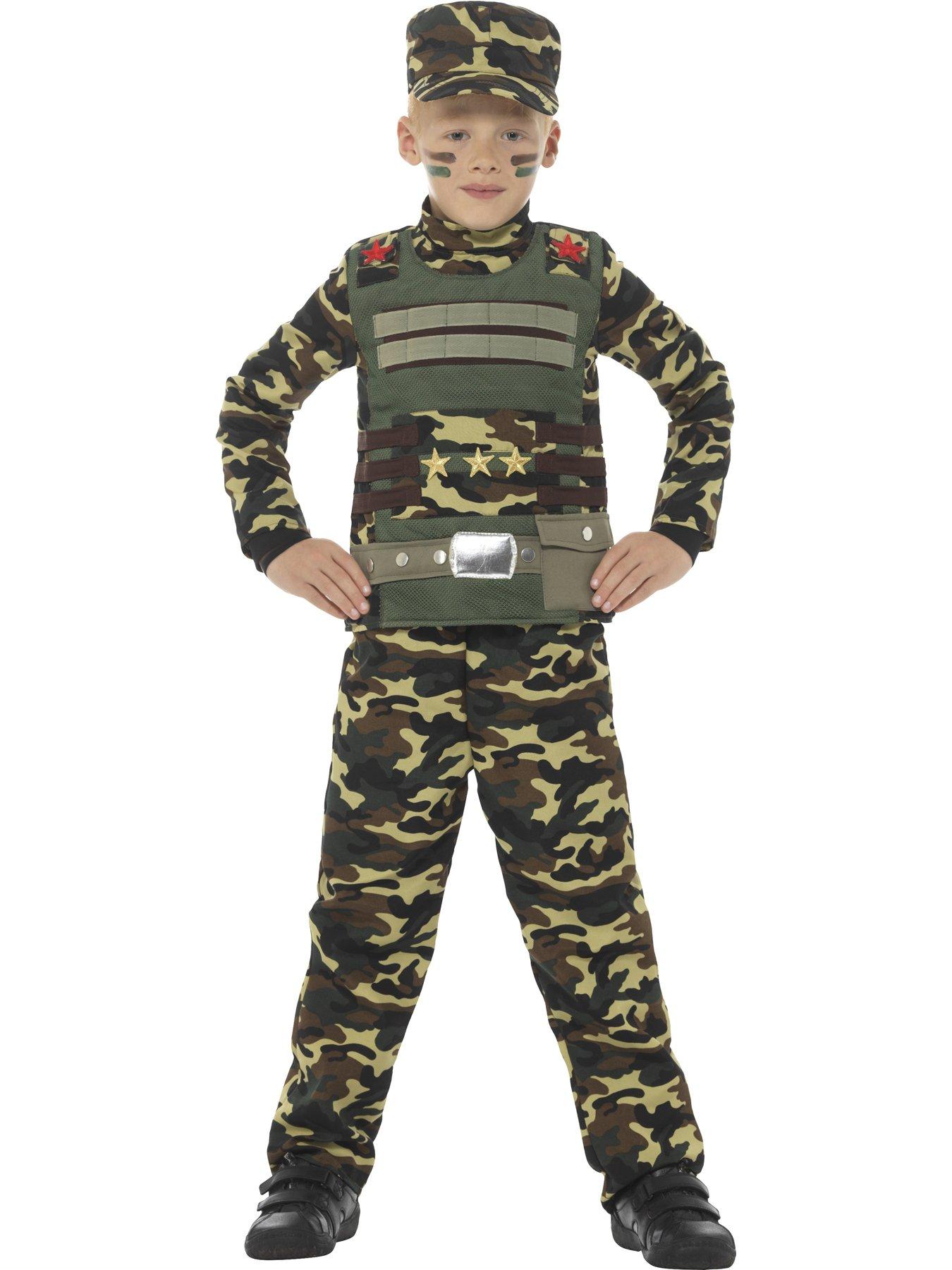 Image 1 of 4 of Child Military Boy Costume