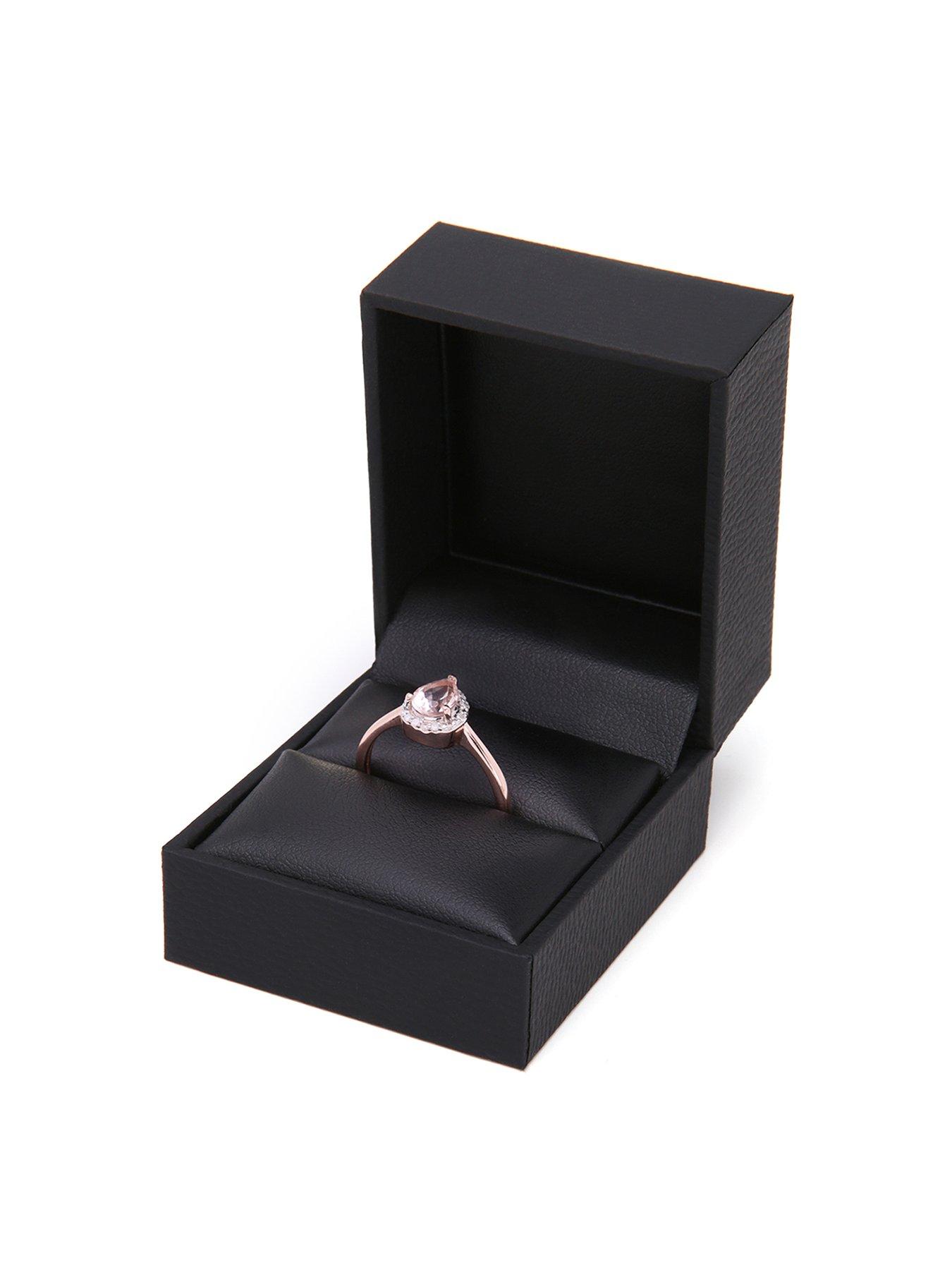 Image 5 of 5 of The Love Collection 9ct Rose Gold Morganite And Diamond Ring